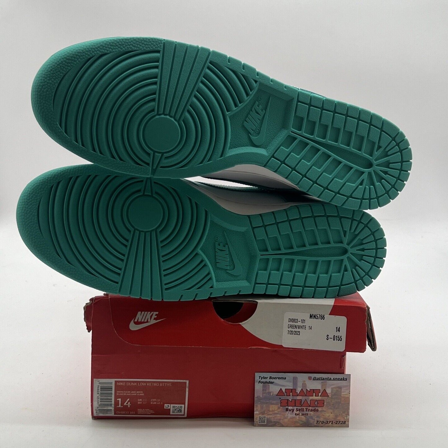 Size 14 - Nike Dunk Low Clear Jade (DV0833-101)