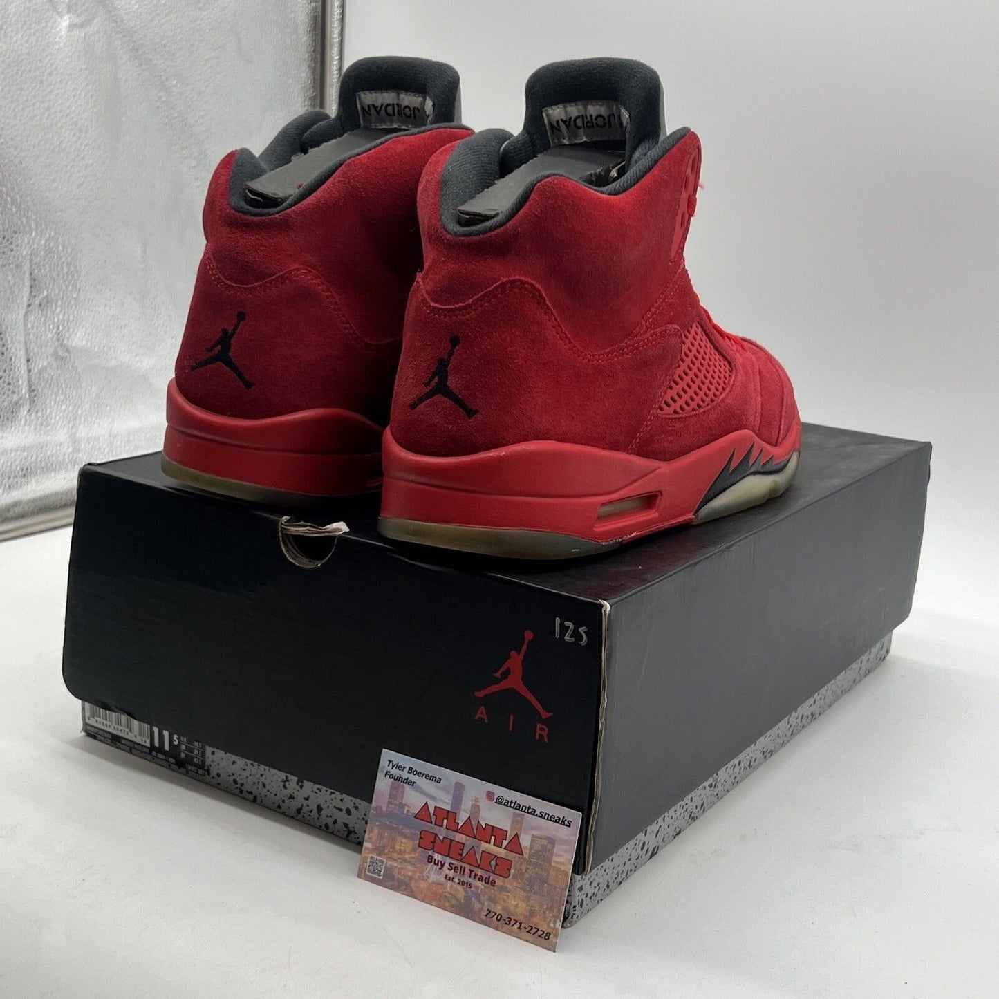 Size 11.5 - Air Jordan 5 Retro Red Suede (136027-602)