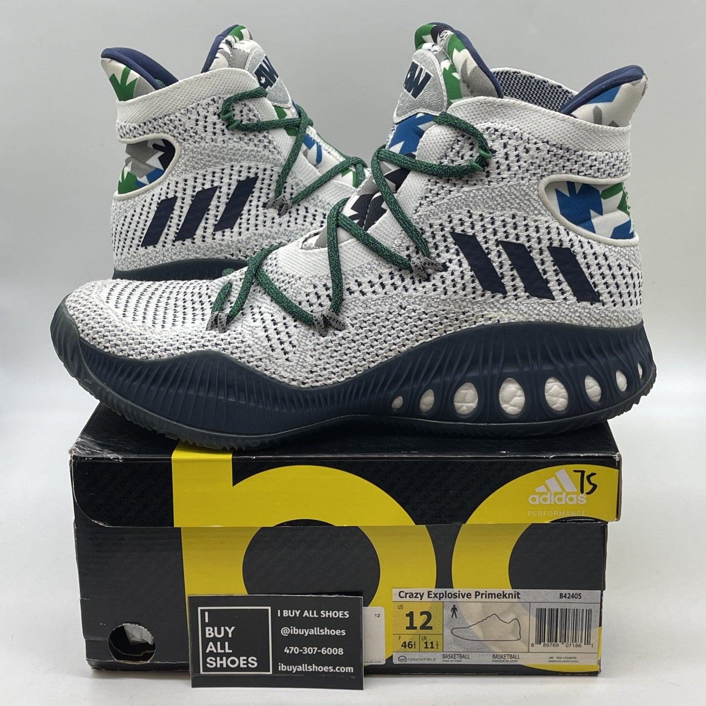 Size 12 - adidas Crazy Explosive Primeknit PE Andrew Wiggins Suede (B42405)