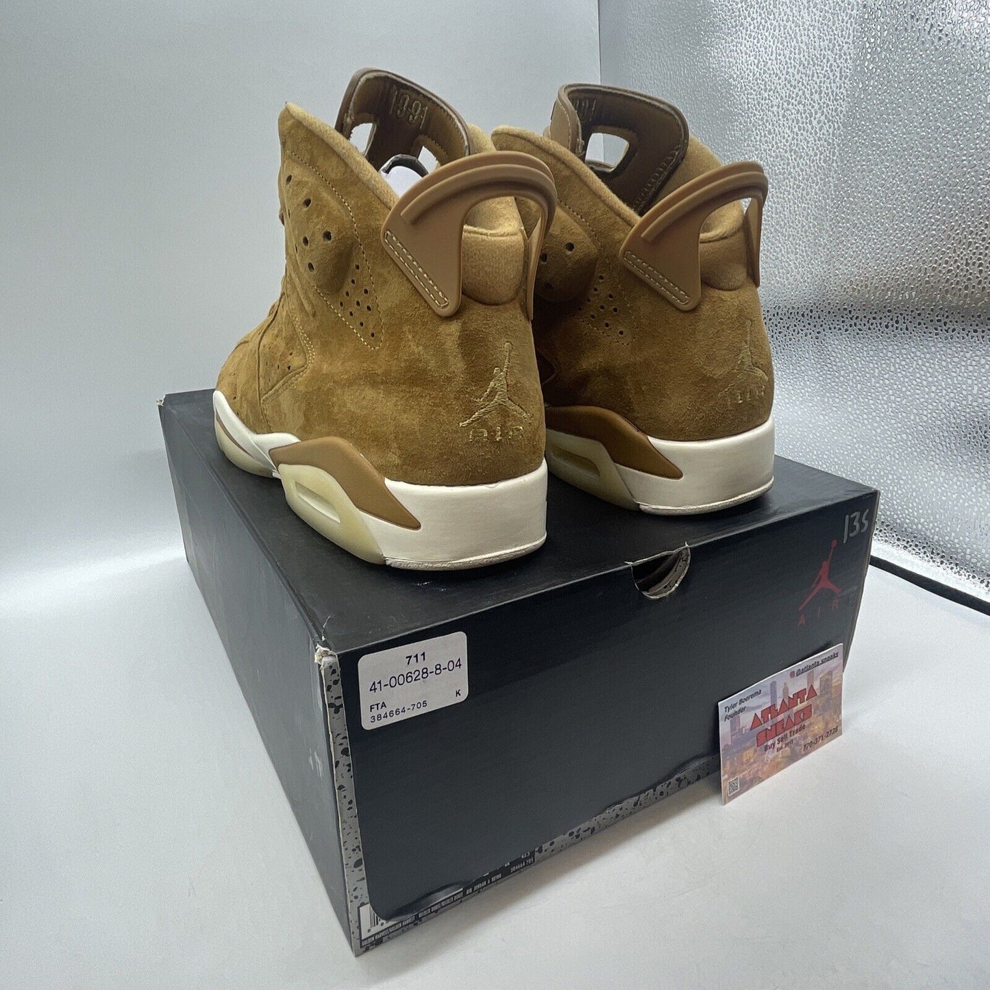 Size 11.5 - Air Jordan 6 Retro Wheat White Suede (384664-705)