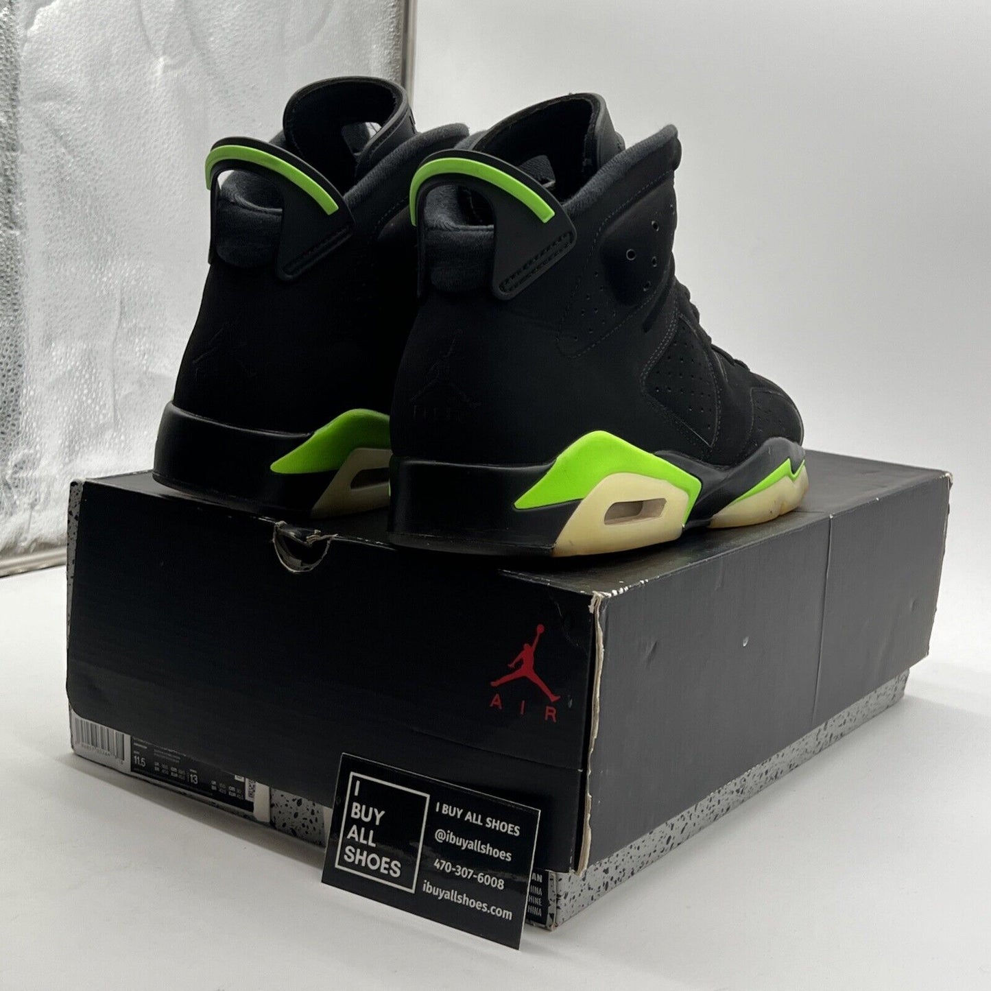 Size 11.5 - Air Jordan 6 Retro Electric Green 2021 (CT8529-003)
