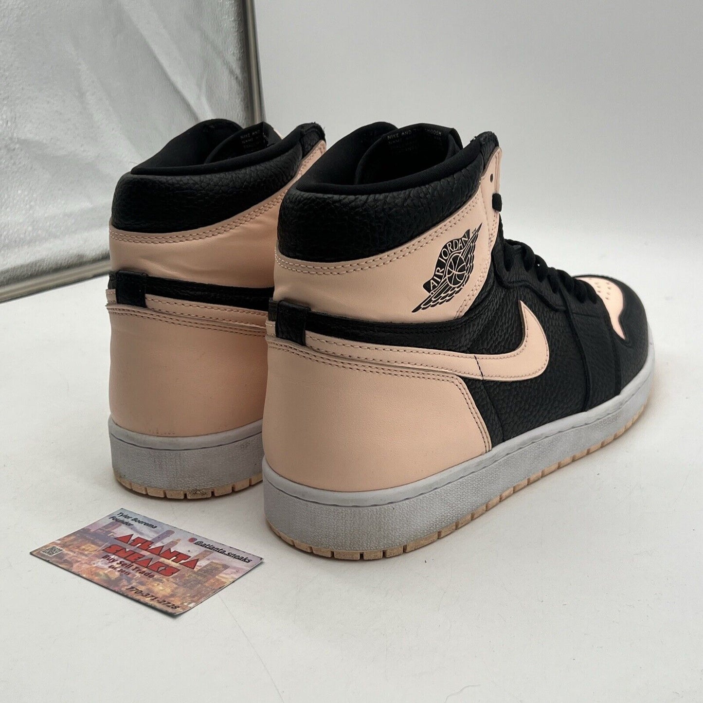 Size 12.5 - Air Jordan 1 Retro OG High Crimson Tint Black Leather (555088-081)