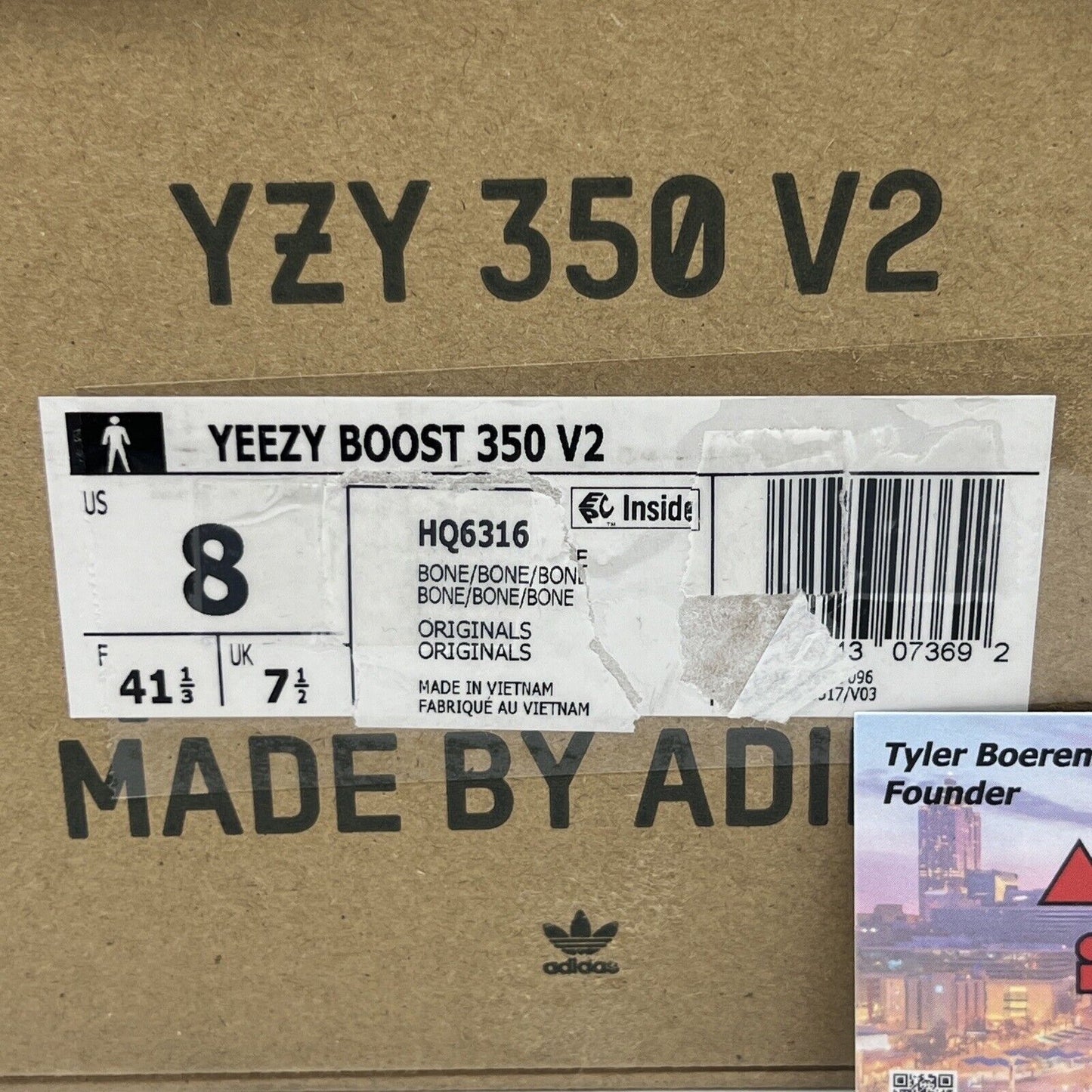 Size 8 - adidas Yeezy Boost 350 V2 Low Bone