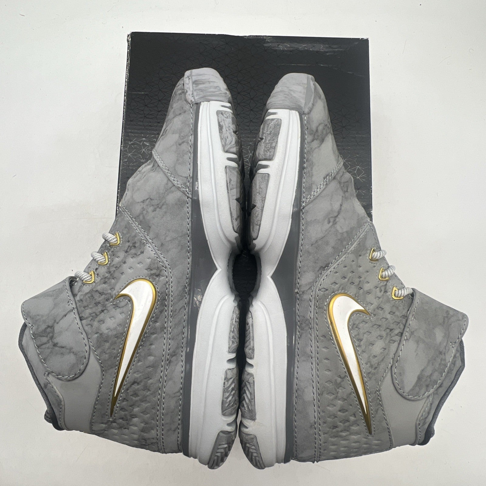 Size 7Y - NIKE KOBE II 2 (GS) "PRELUDE" WOLF GREY (649541-001)
