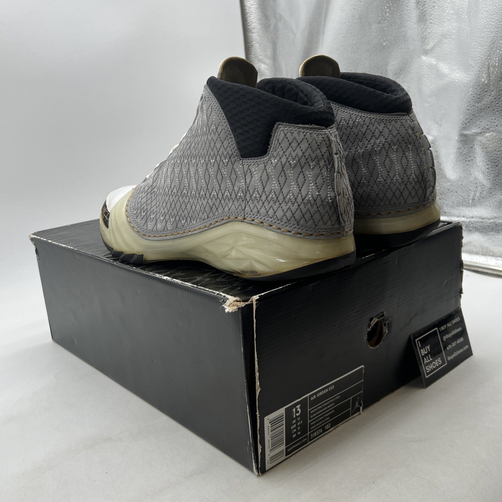 Size 13 - Air Jordan 23 OG White Stealth (318376-102)