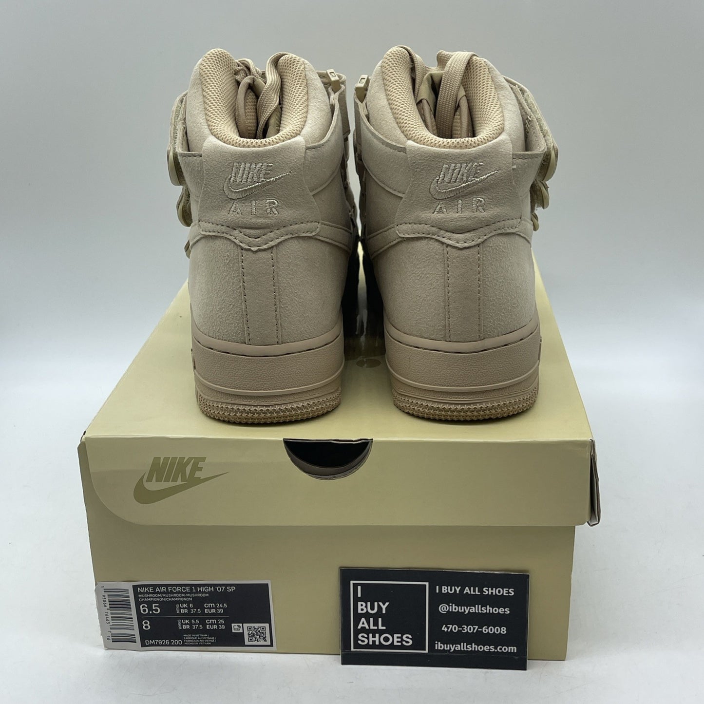 Size 6.5 - Nike Billie Eilish x Air Force 1 '07 SP High Mushroom (DM7926-200)