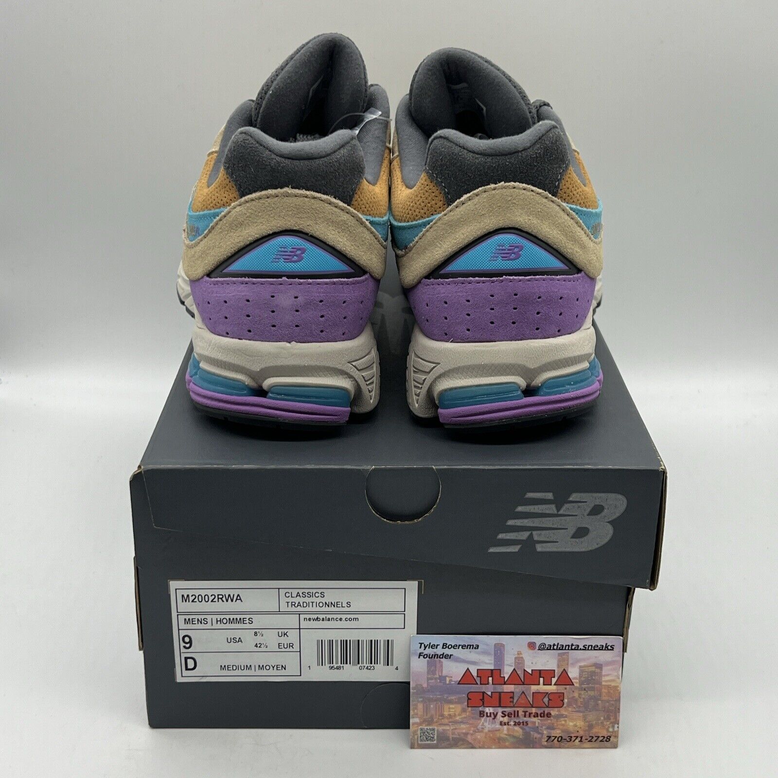 Size 9 - New Balance 2002R Incense Brand New Og All Purple Blue Tan Ds Sneakers