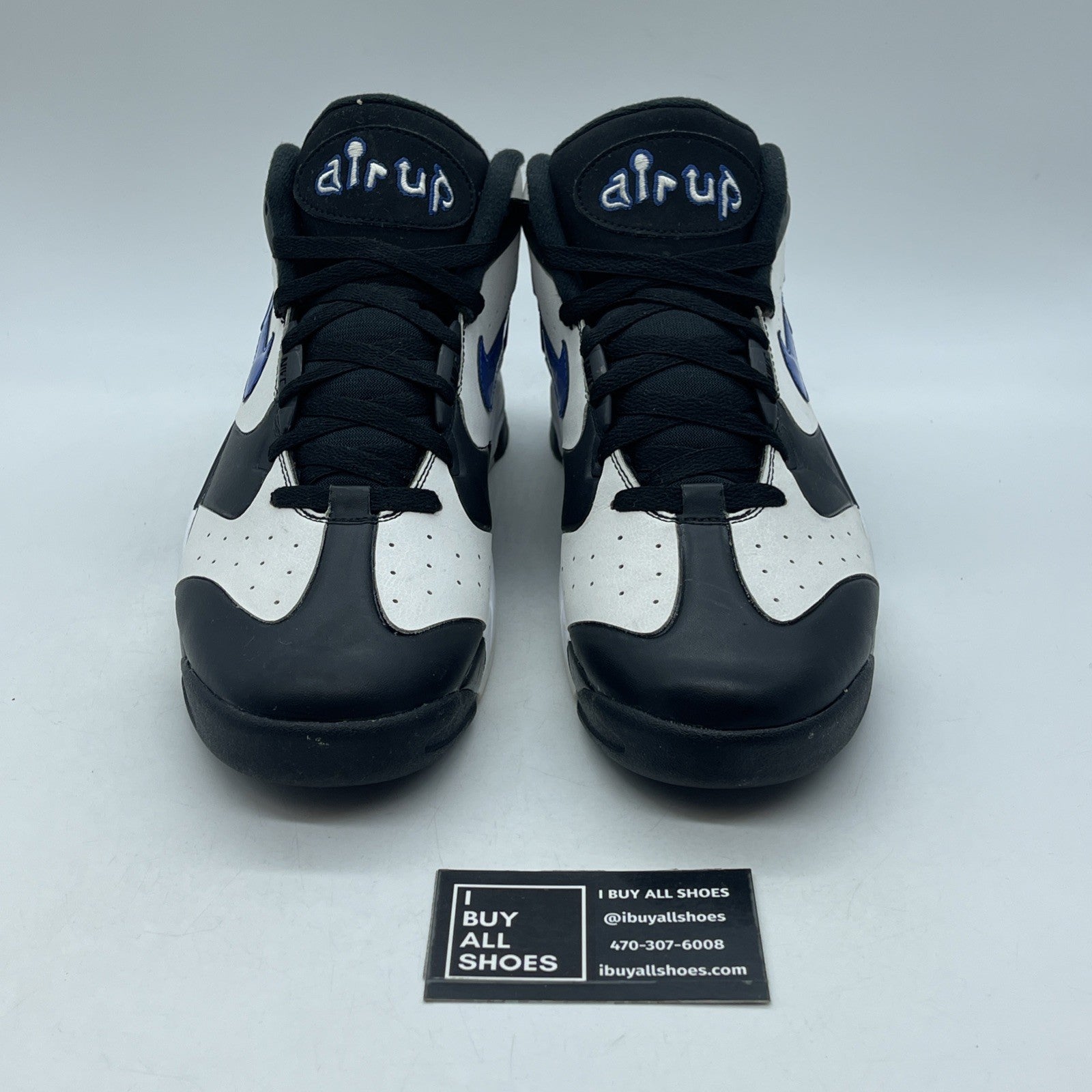 Size 10.5 - Nike Air Up 2014 Black Game Royal (630929-004)