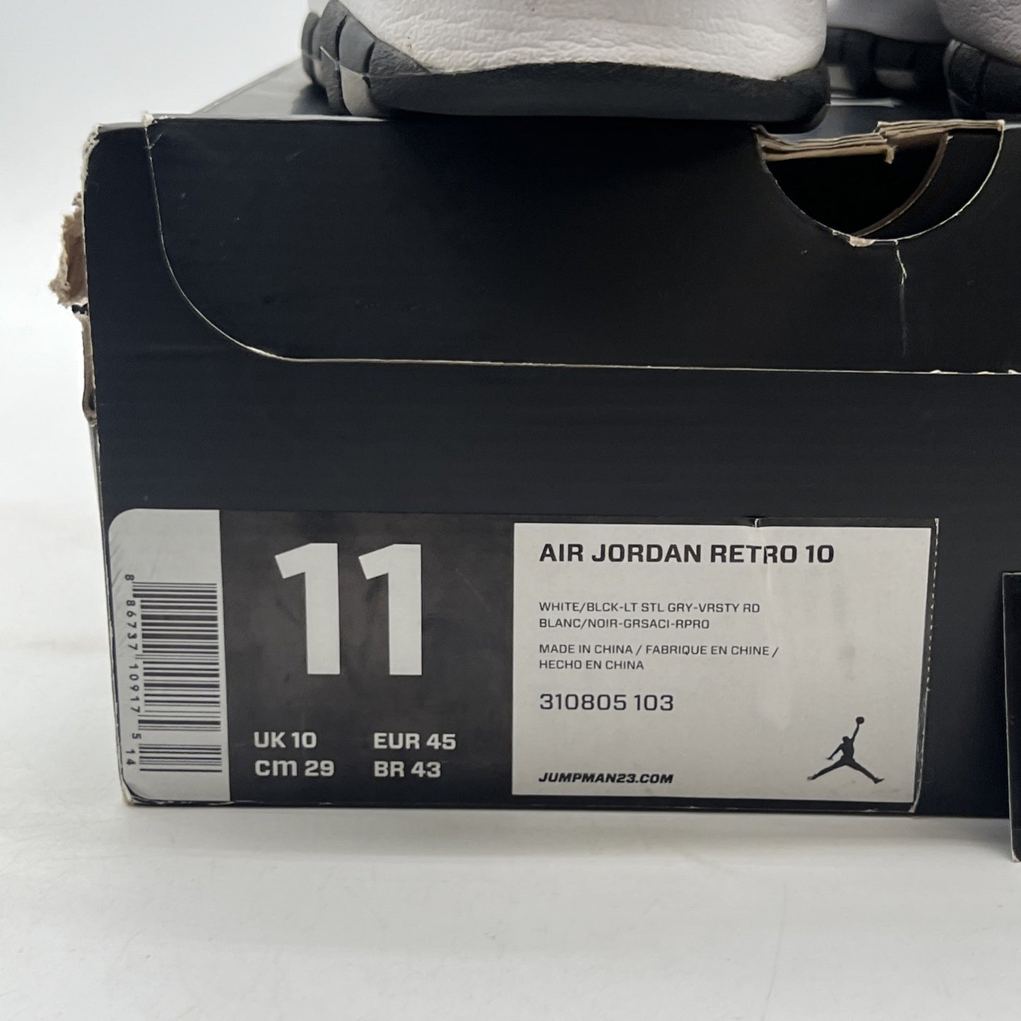 Size 11 - Air Jordan 10 Retro 2013 Steel (310805-103)