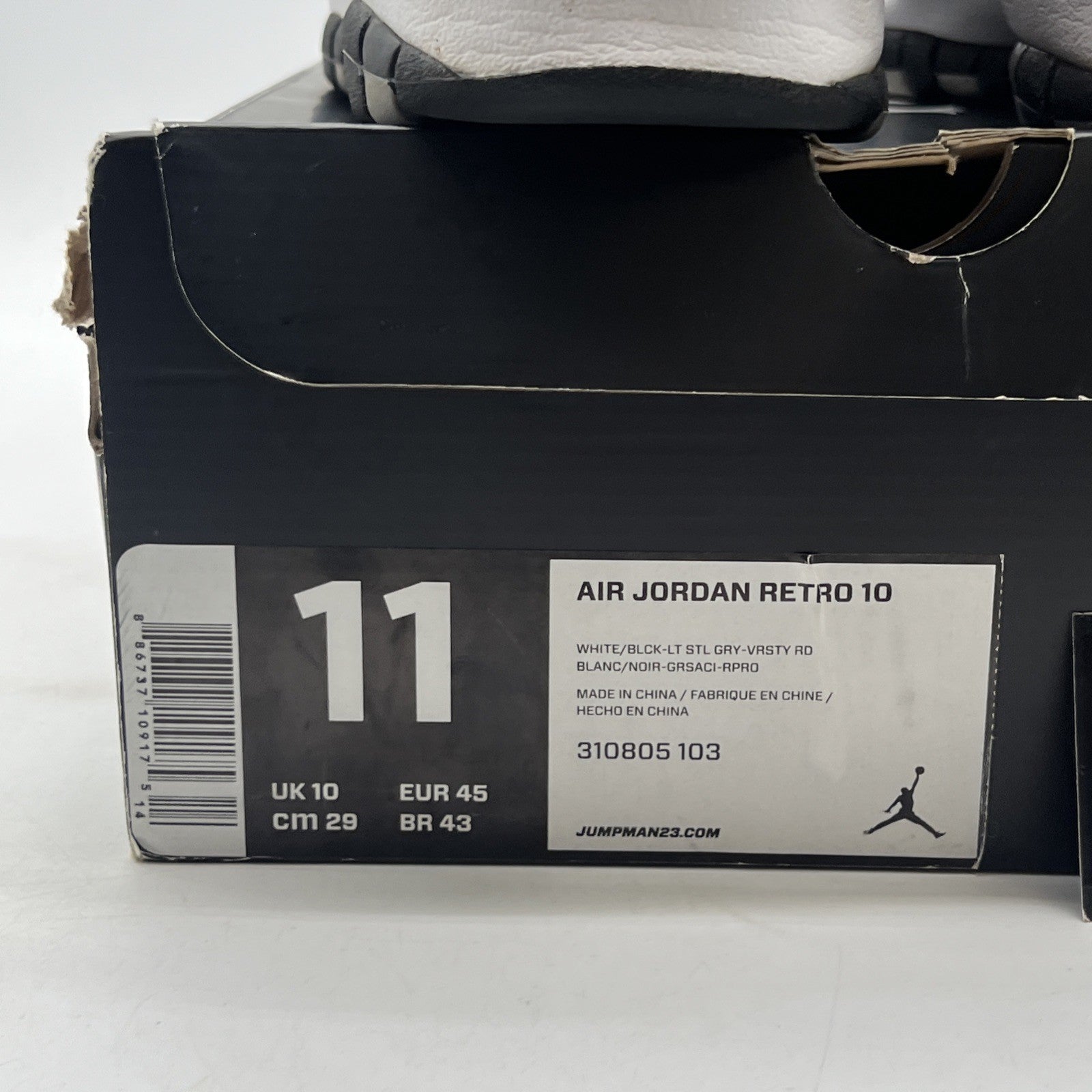 Size 11 - Air Jordan 10 Retro 2013 Steel (310805-103)