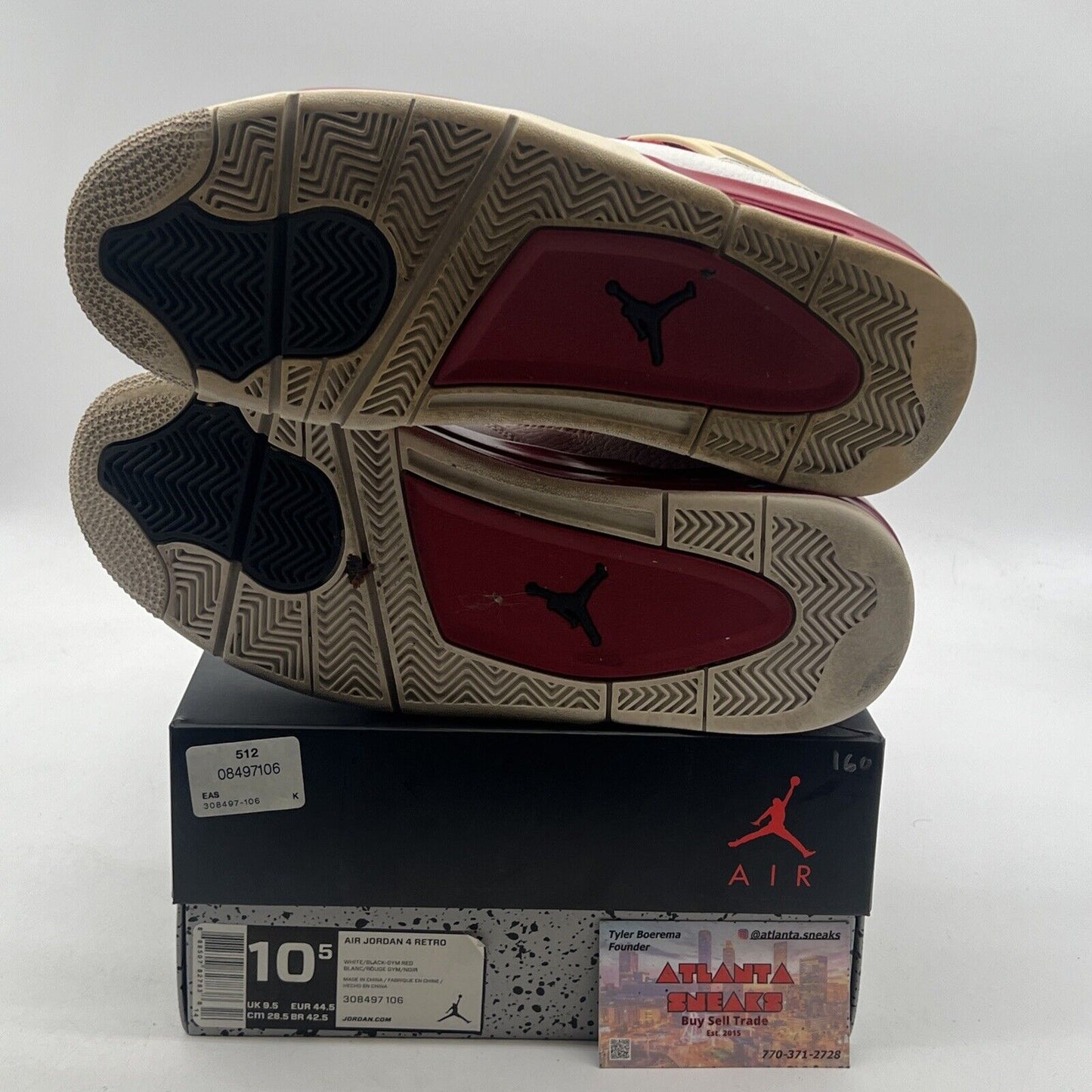 Size 10.5 - Air Jordan 4 Retro alternate 89 (308497-106)