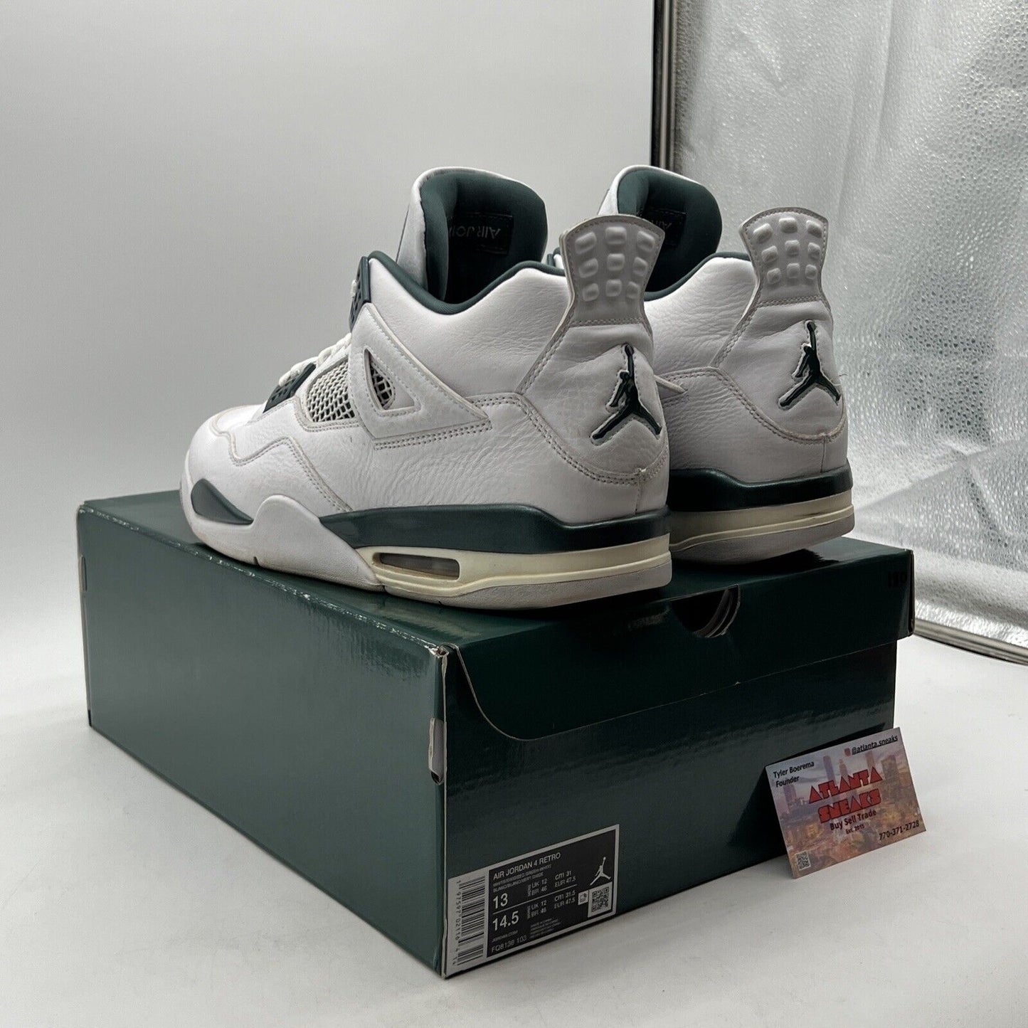 Size 13 - Air Jordan 4 Retro Oxidized Green (FQ8138-103)