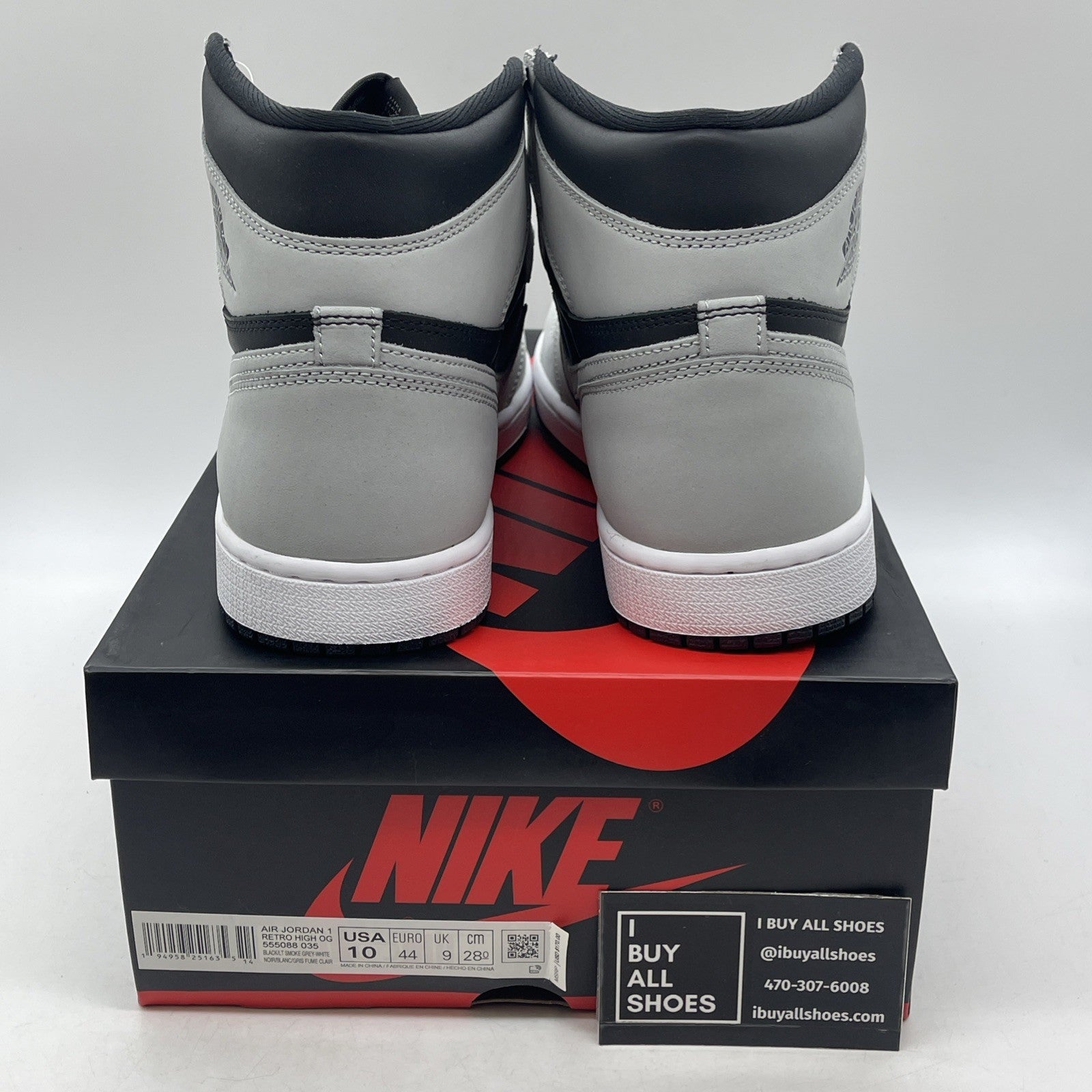Size 10 - Air Jordan 1 Retro OG High Shadow 2.0 (555088-035)