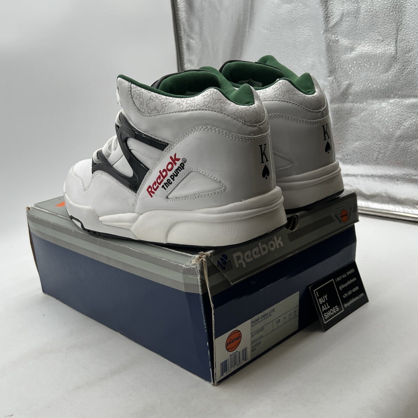 Size 13 - Reebok Pump Omni Lite King Of Spades Royal Flush Pack (4-173157)