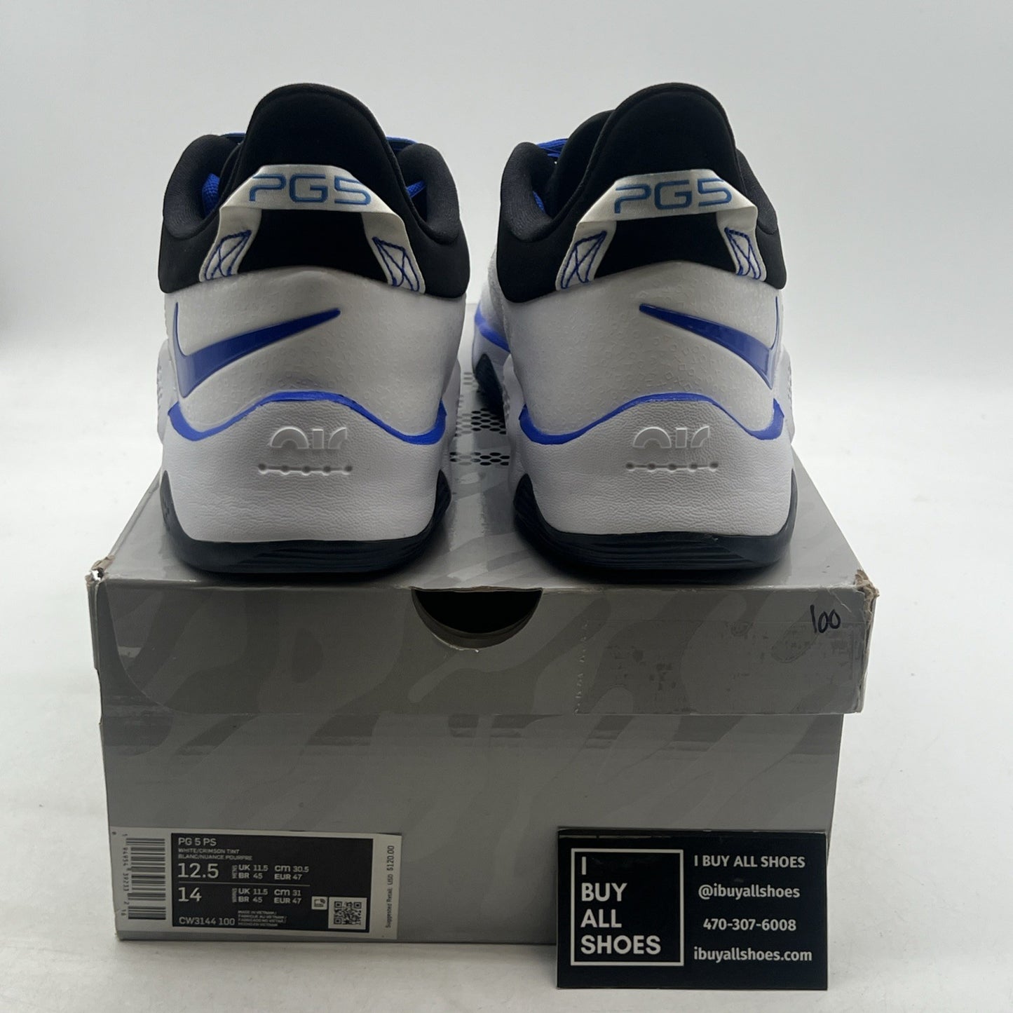 Size 12.5 - PlayStation x Nike PG 5 White (CW3144-100)