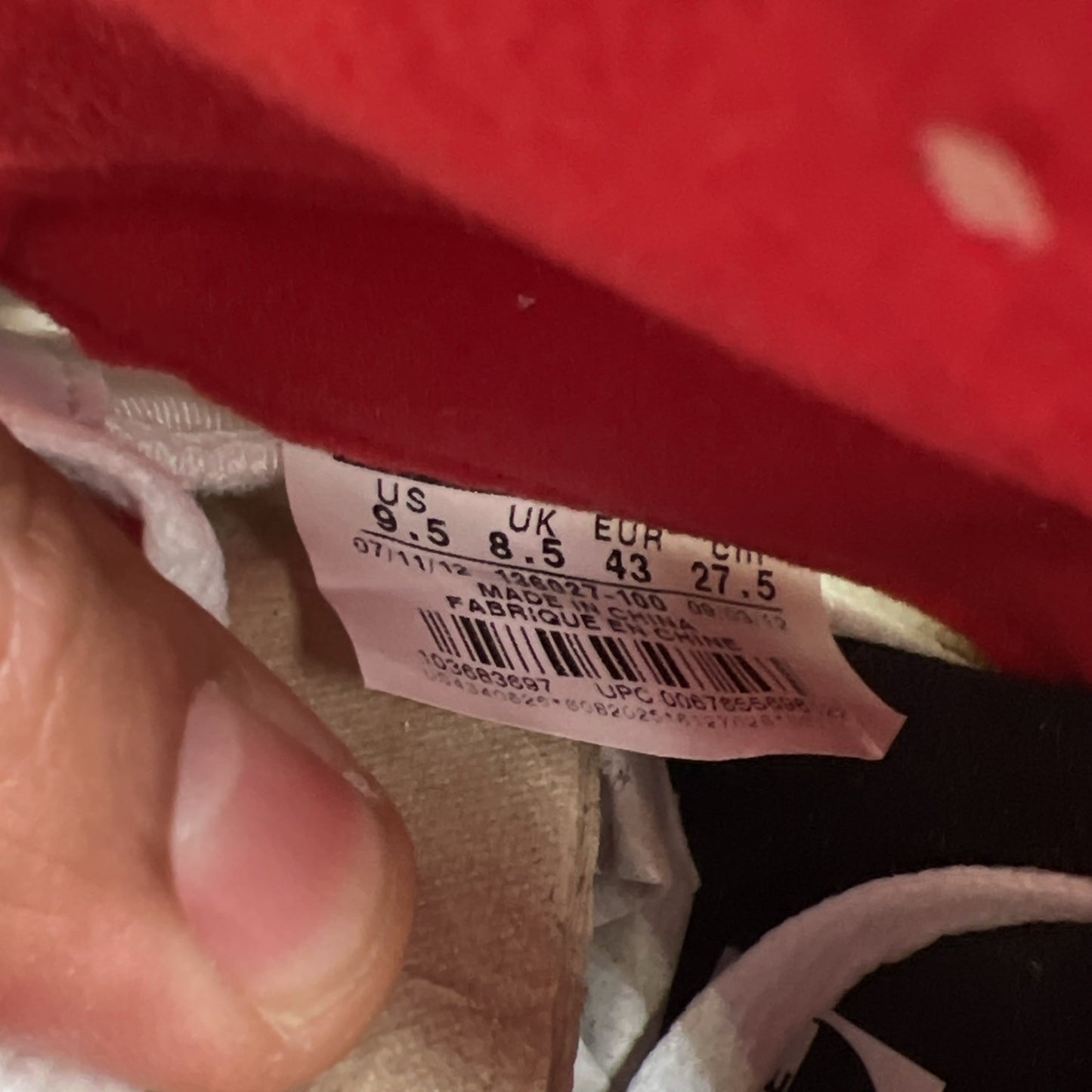 Size 9.5 - Air Jordan 5 Retro 2013 White Fire Red (136027-100)