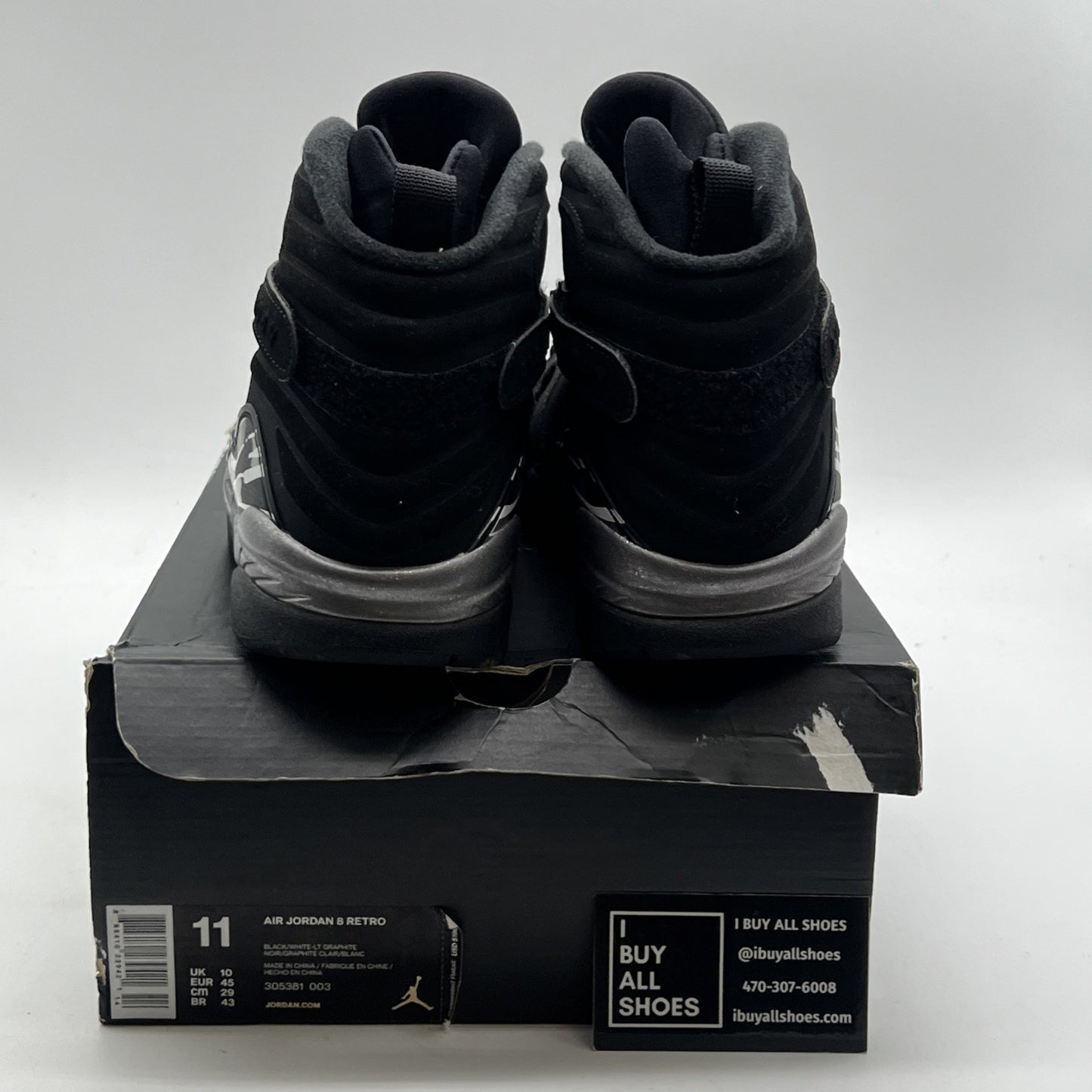 Size 11 - Air Jordan 8 Retro 2015 Chrome (305381-003)