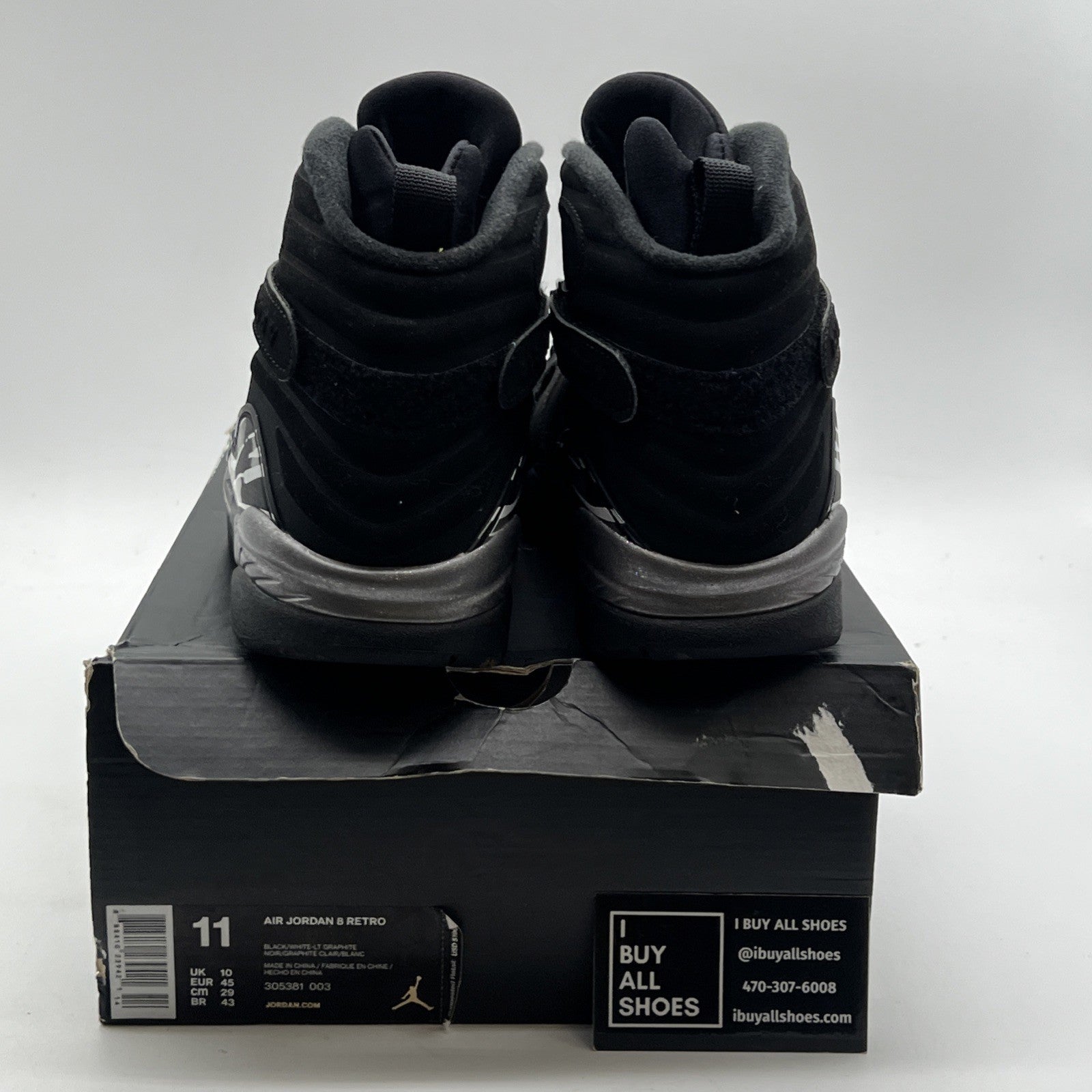 Size 11 - Air Jordan 8 Retro 2015 Chrome (305381-003)