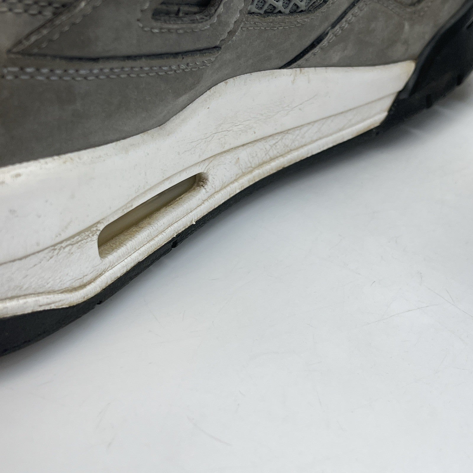 Size 9.5 - Jordan 4 Retro Low Cool Grey Silver White Suede (308497-007)