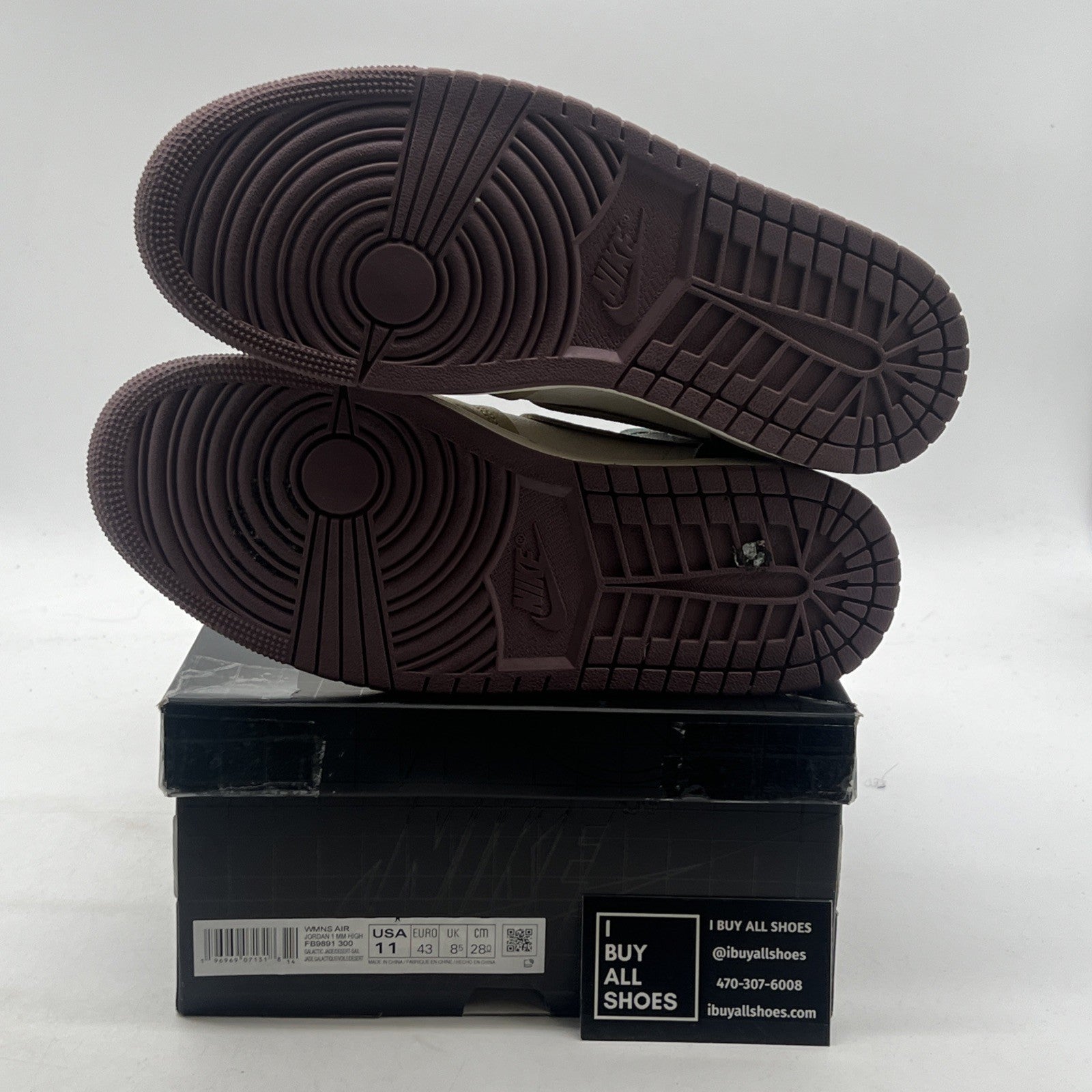 Size 11 - Air Jordan 1 Method of Make High Galactic Jade W (FB9891-300)