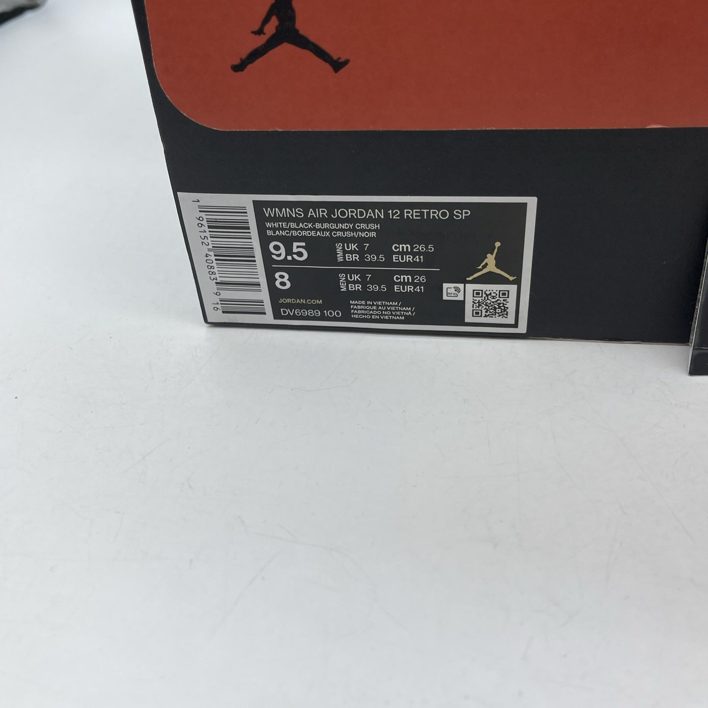 Size 9.5W - Jordan 12 Retro SP x A Ma Maniere Mid White Suede (DV6989-100)