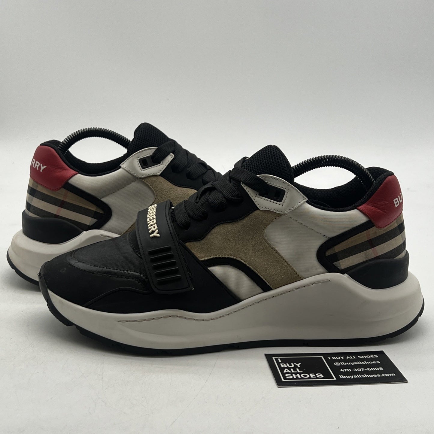 Size 42.5 - Burberry Vintage Check Low Top Sneakers