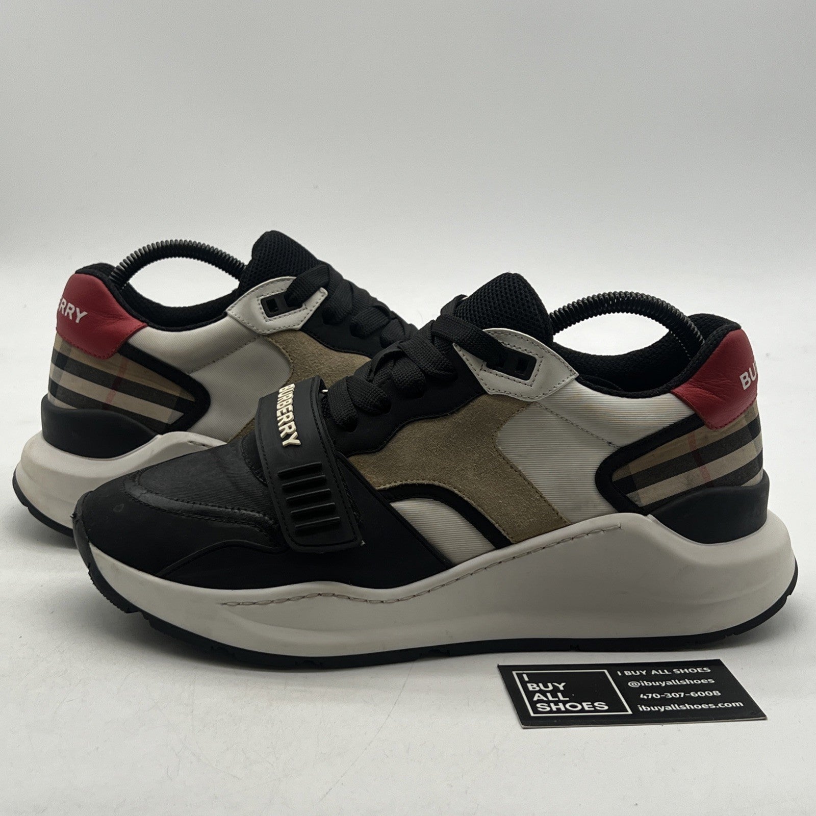 Size 42.5 - Burberry Vintage Check Low Top Sneakers