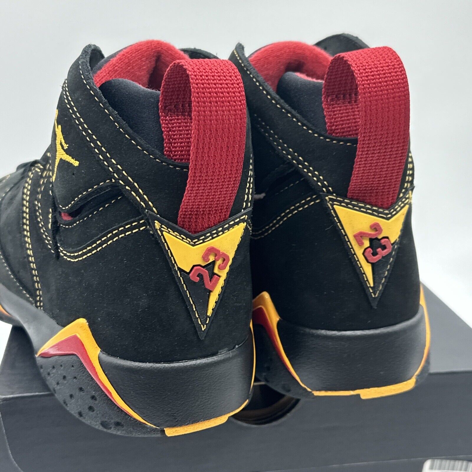 Big Kid's Jordan 7 Retro Citrus Black/Citrus-Varsity Red (DQ6040 081) 7Y