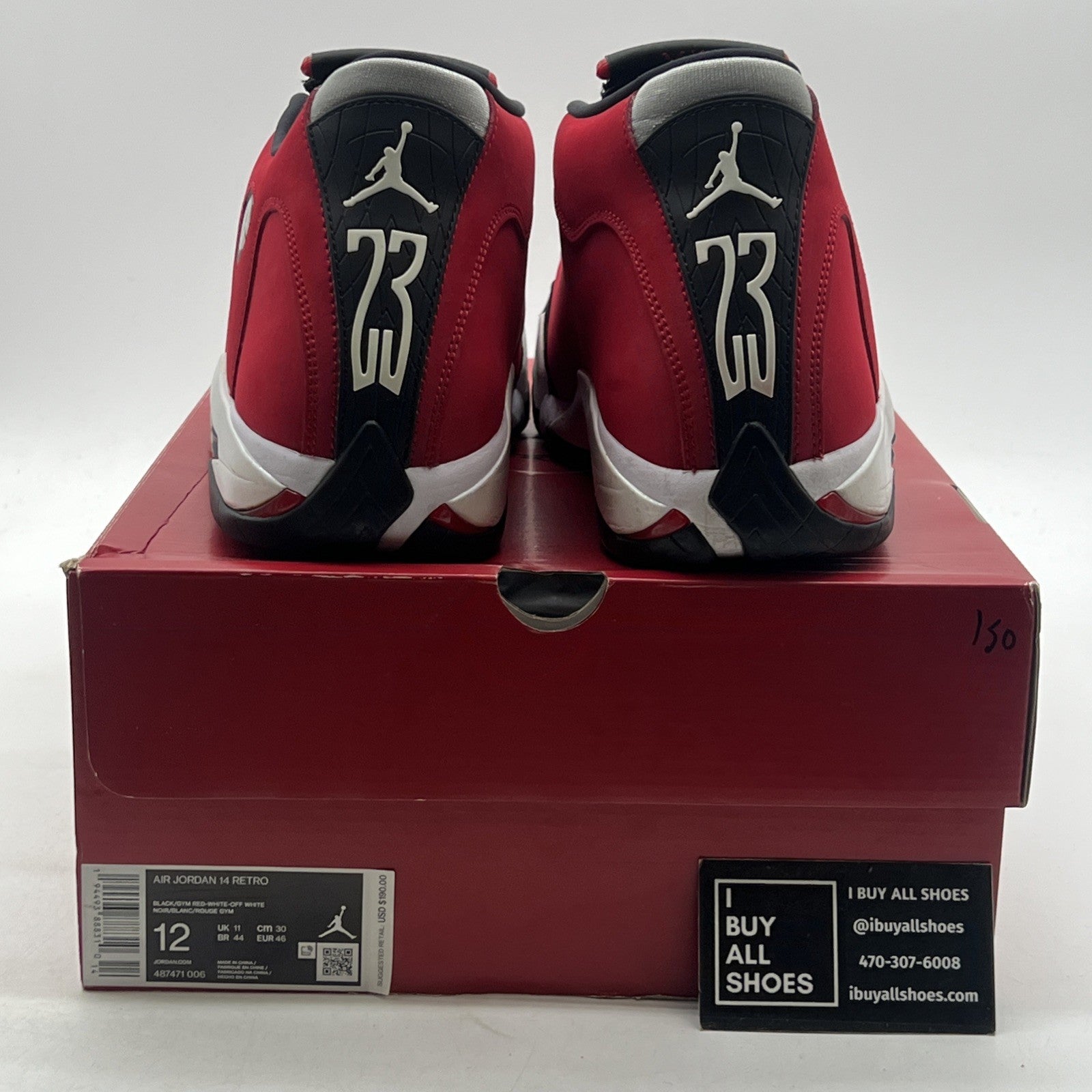 Size 12 - Air Jordan 14 Retro Gym Red (487471-006)