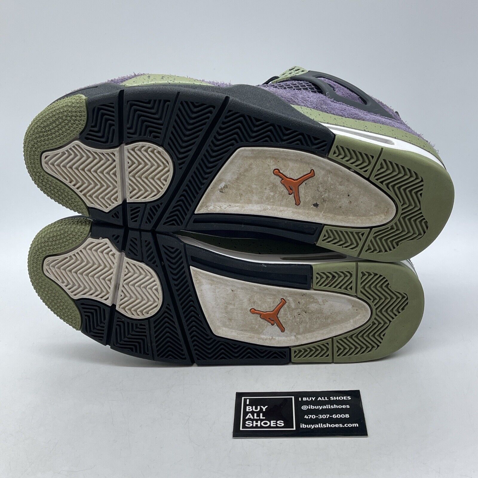 Size 11.5W - Jordan 4 Retro Mid Canyon Purple Black Green Suede (AQ9129-500)