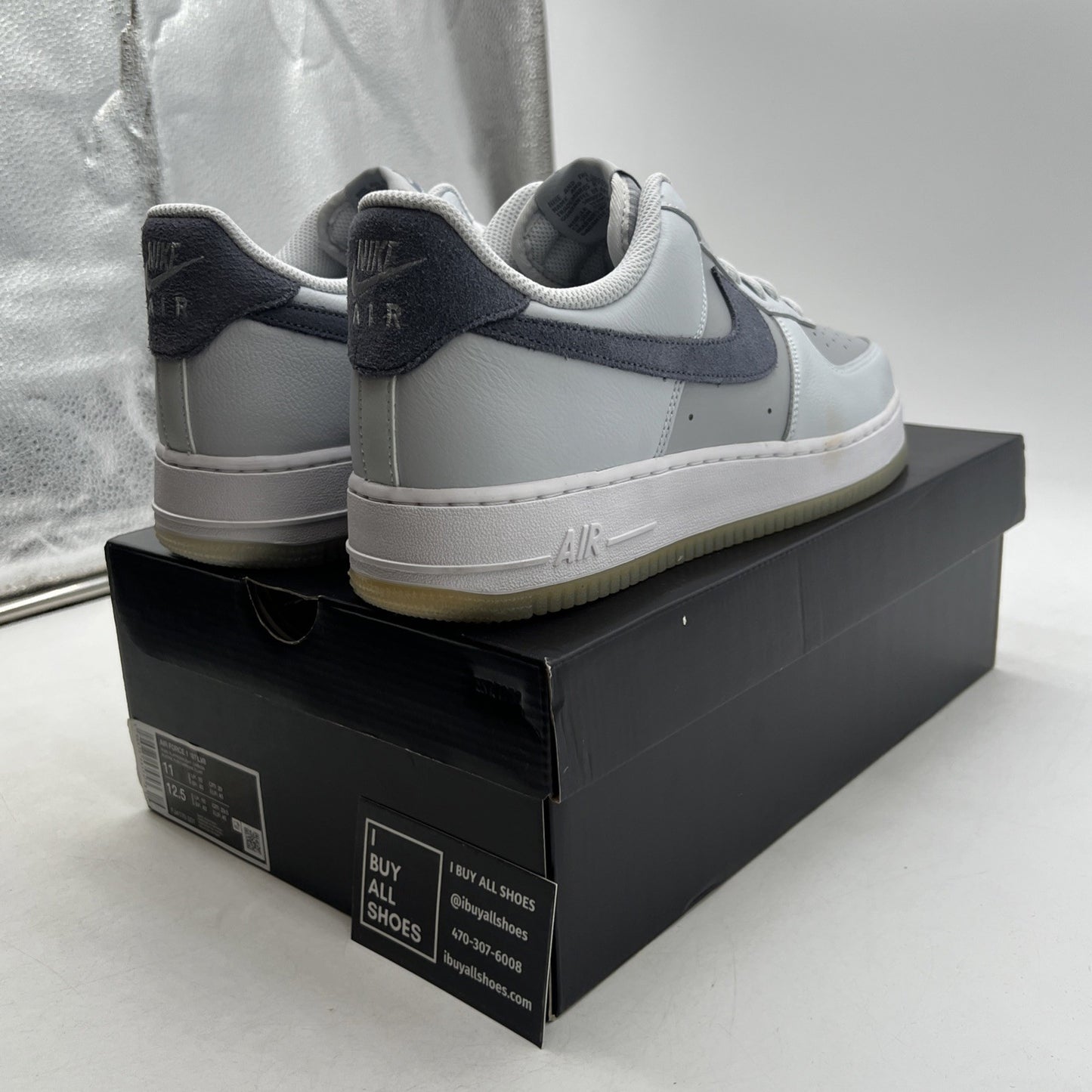 Size 11 - NIKE AIR FORCE 1 07 LV8 Pure Platinum/Light Carbon/Grey (FJ4170-001)