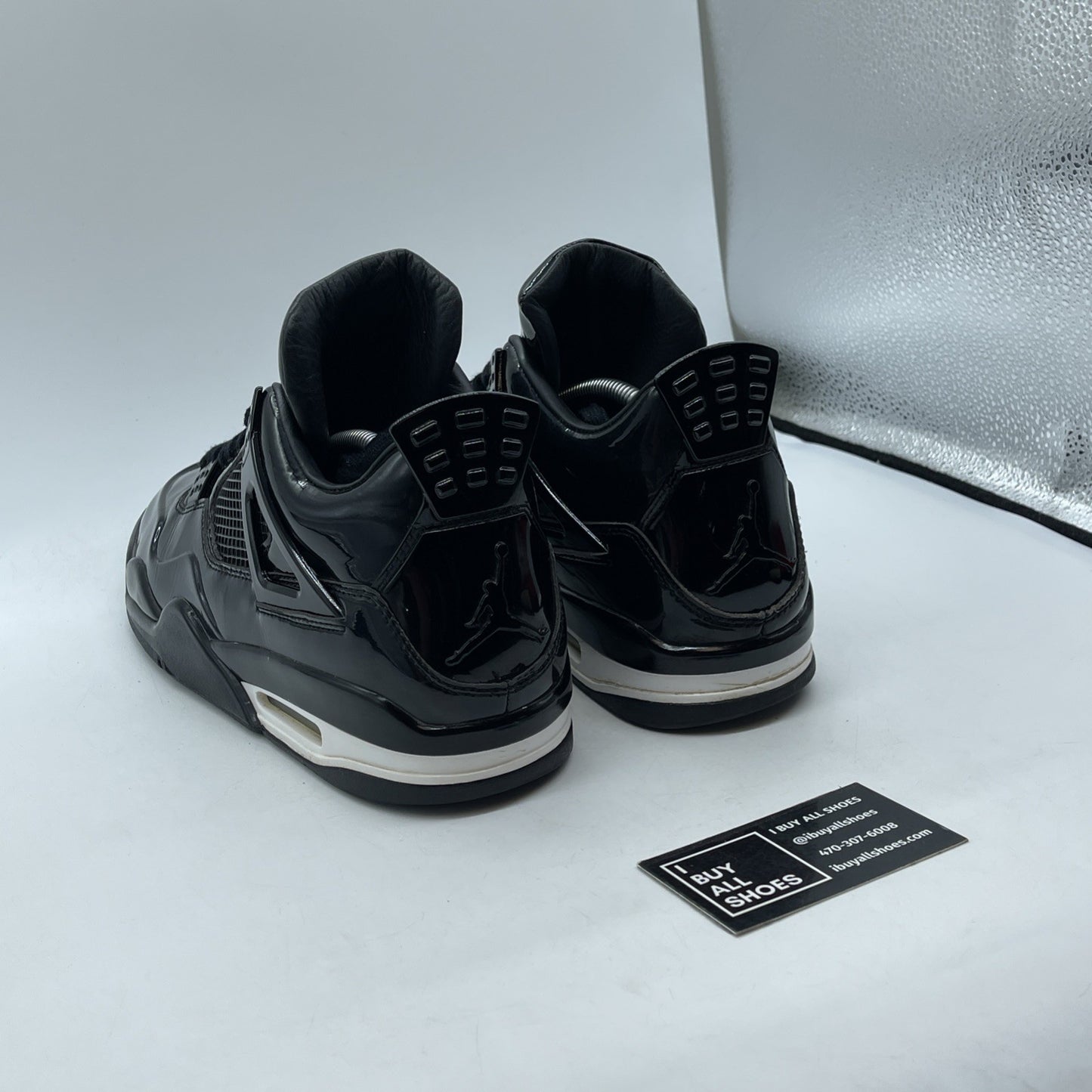 Size 11.5 - Air Jordan 4 Retro 11Lab4 - Black White Leather (719864-010)