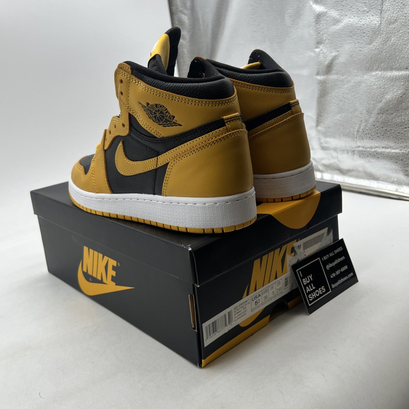 Size 5.5Y - Air Jordan 1 Retro OG High Pollen (575441-701)