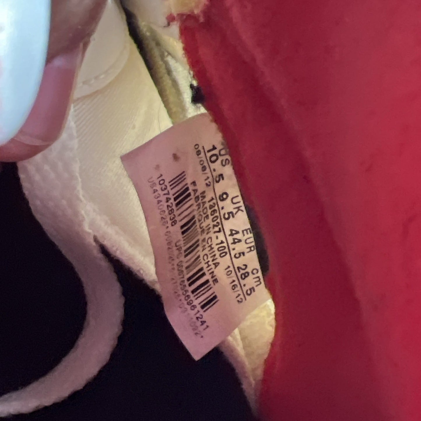 Size 10.5 - Air Jordan 5 Retro 2013 White Fire Red (136027-100)