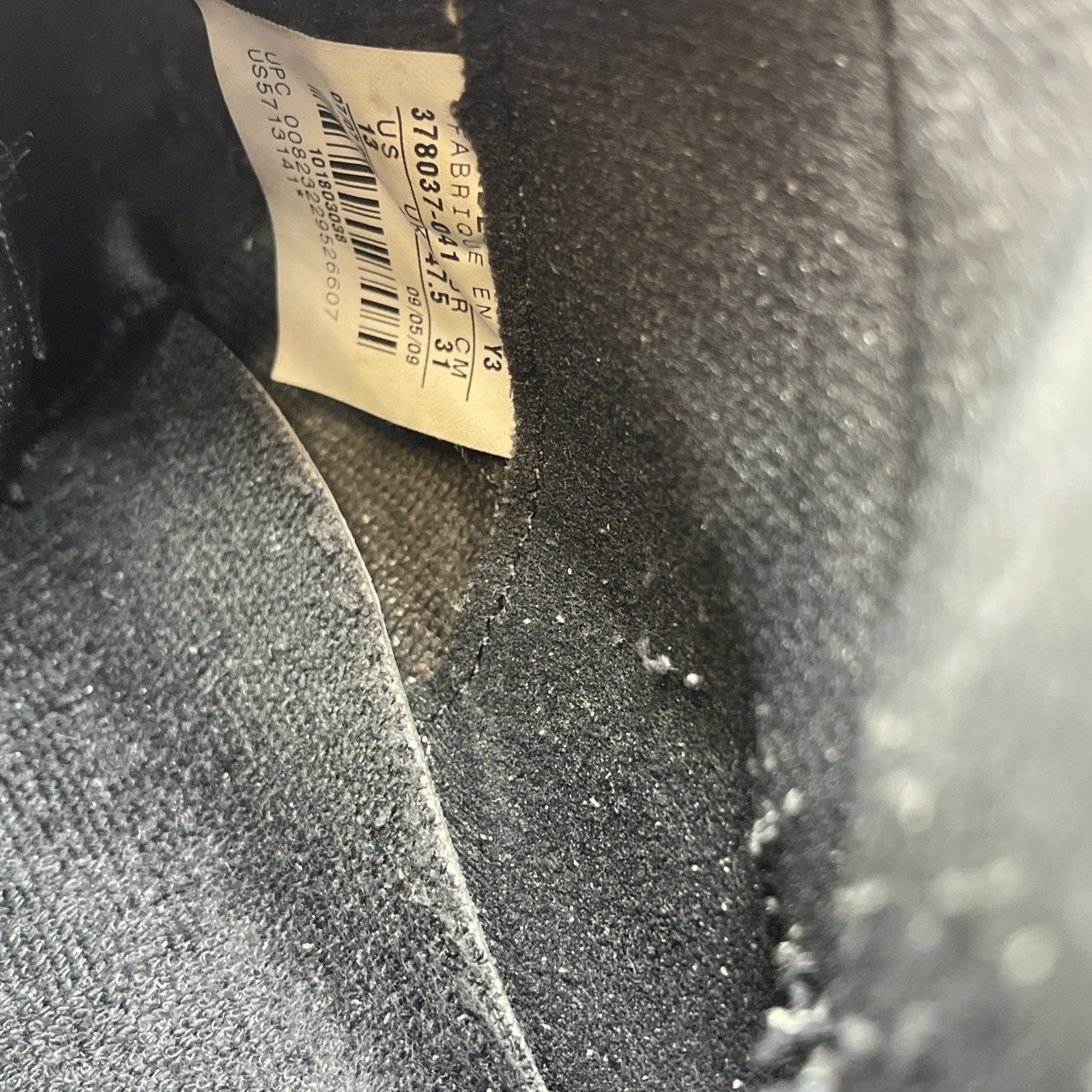 Size 13 - Air Jordan 11 Retro 2009 Space Jam Black Leather (378037-041)