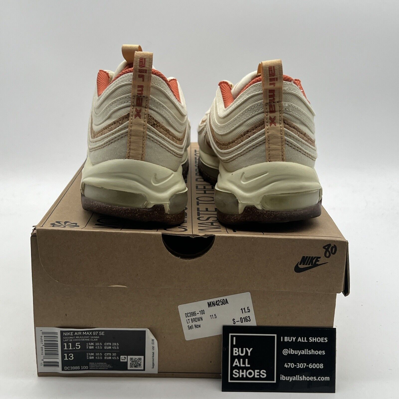 Size 11.5 - Nike Air Max 97 Cork - (DC3986-100)