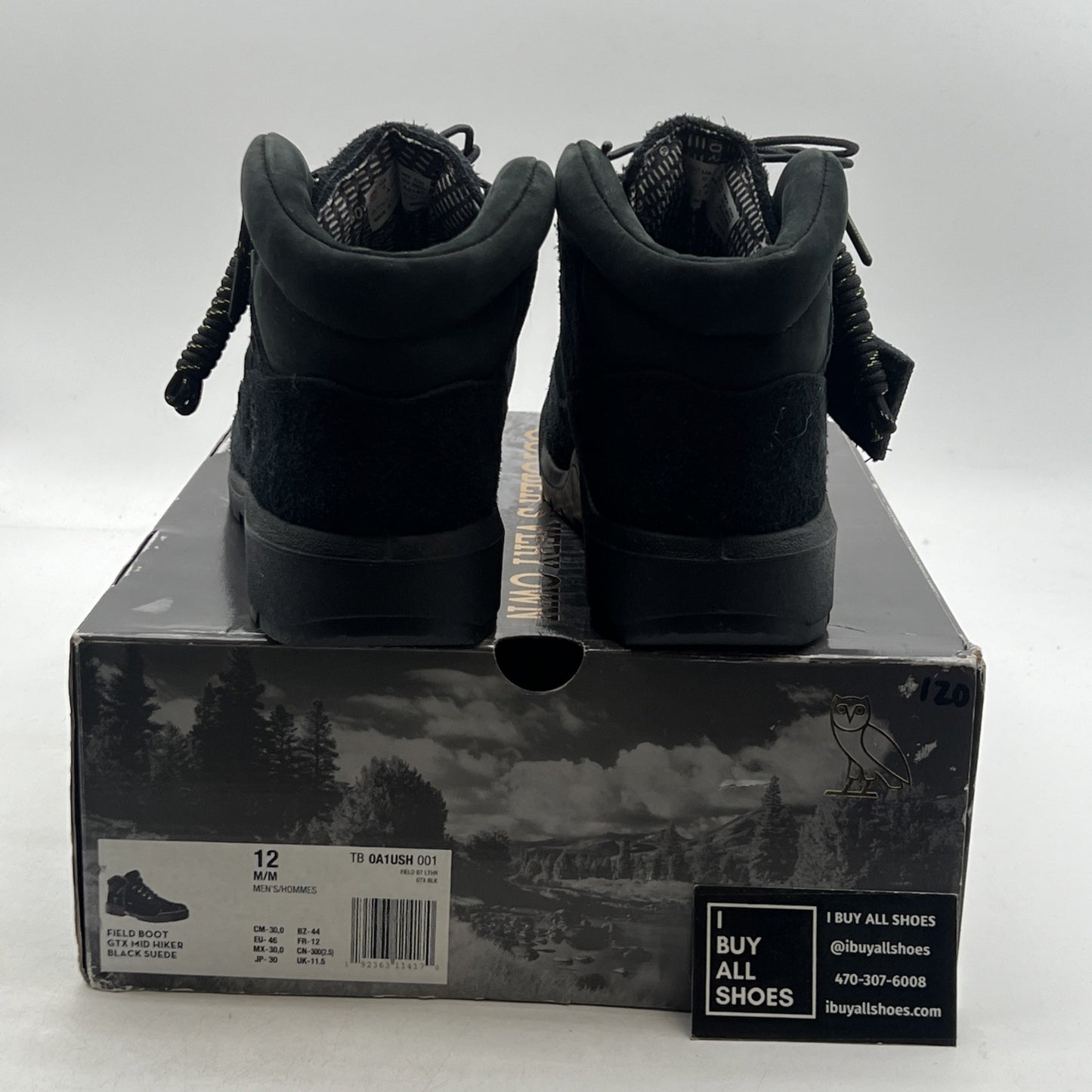 Size 12 - Timberland X OVO Gore Tex Lace Up Drake Fashion Leather Field Boots