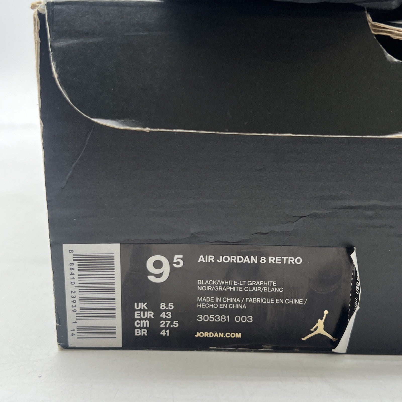 Size 9.5 - Air Jordan 8 Retro 2015 Chrome (305381-003)