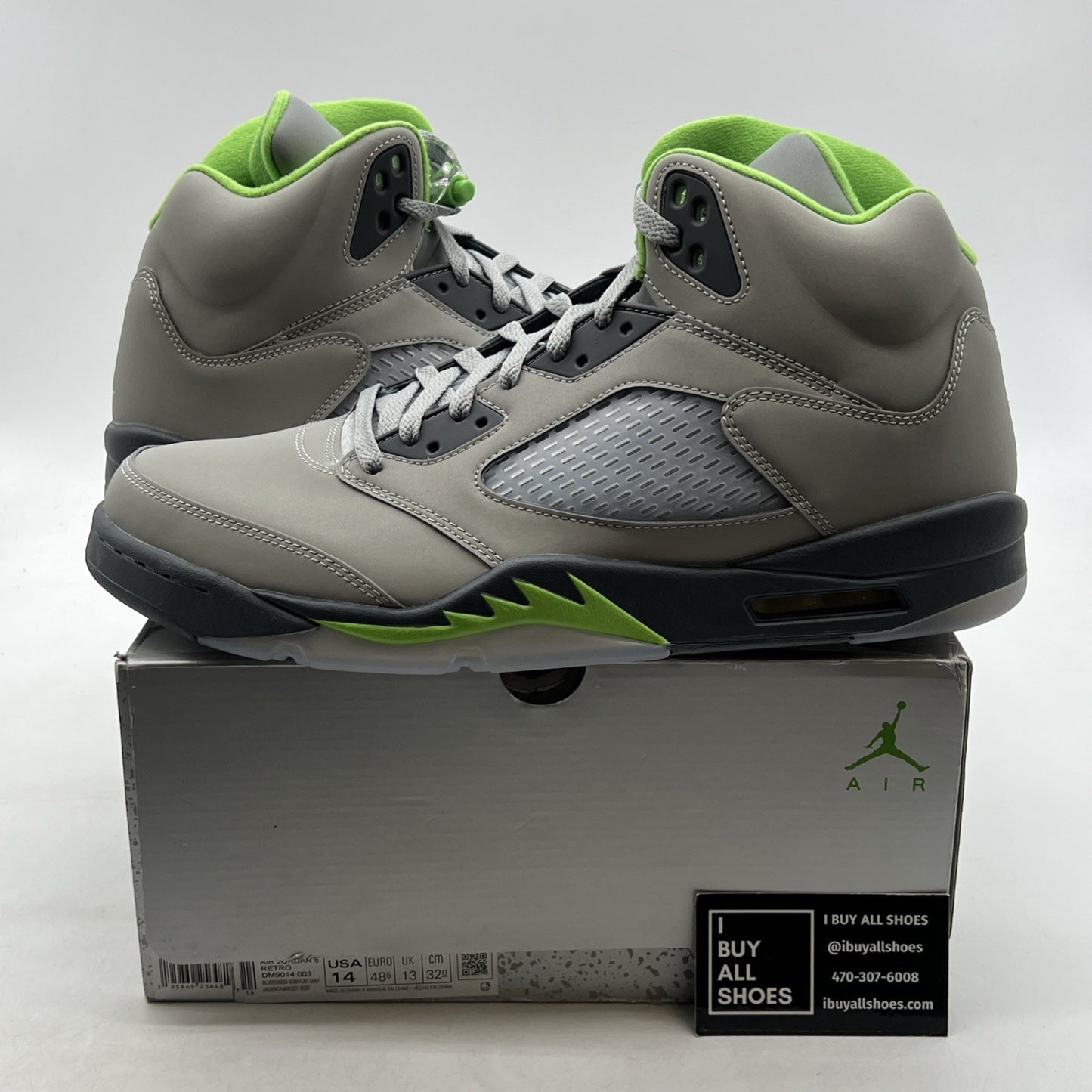 Size 14 - Air Jordan 5 Retro Green Bean (DM9014-003)