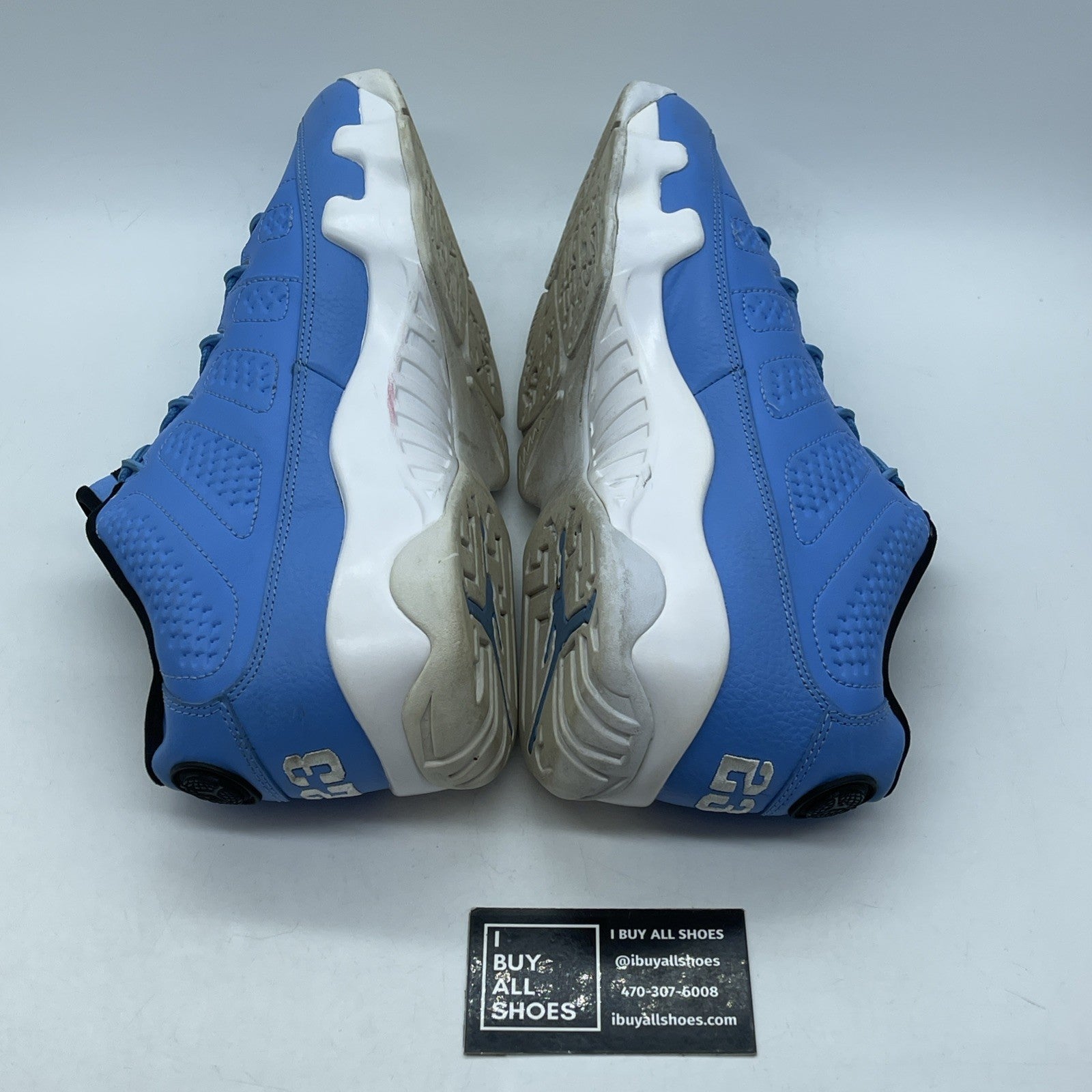 Size 11.5 - Air Jordan 9 Retro Low Pantone Blue Black Leather (832822-401)