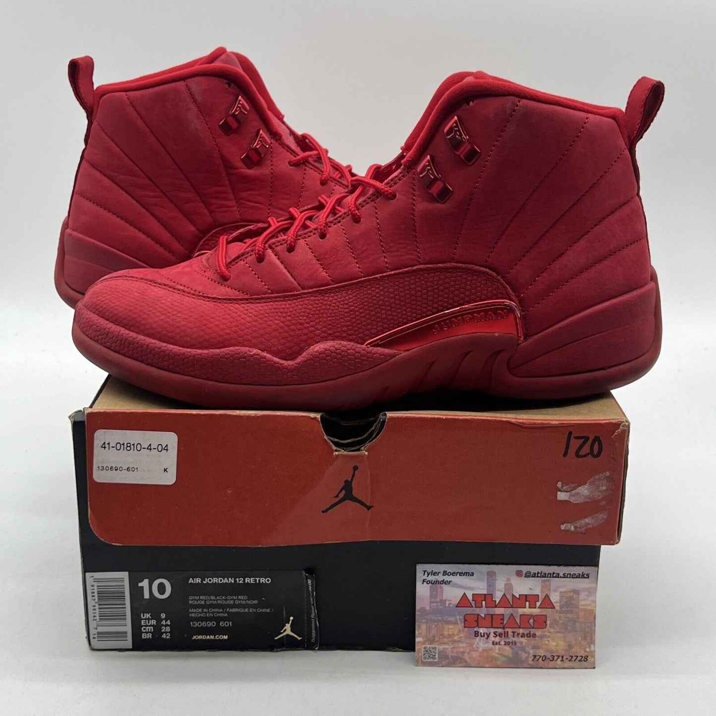 Size 10 - Air Jordan 12 Retro Gym Red Suede (130690-601)