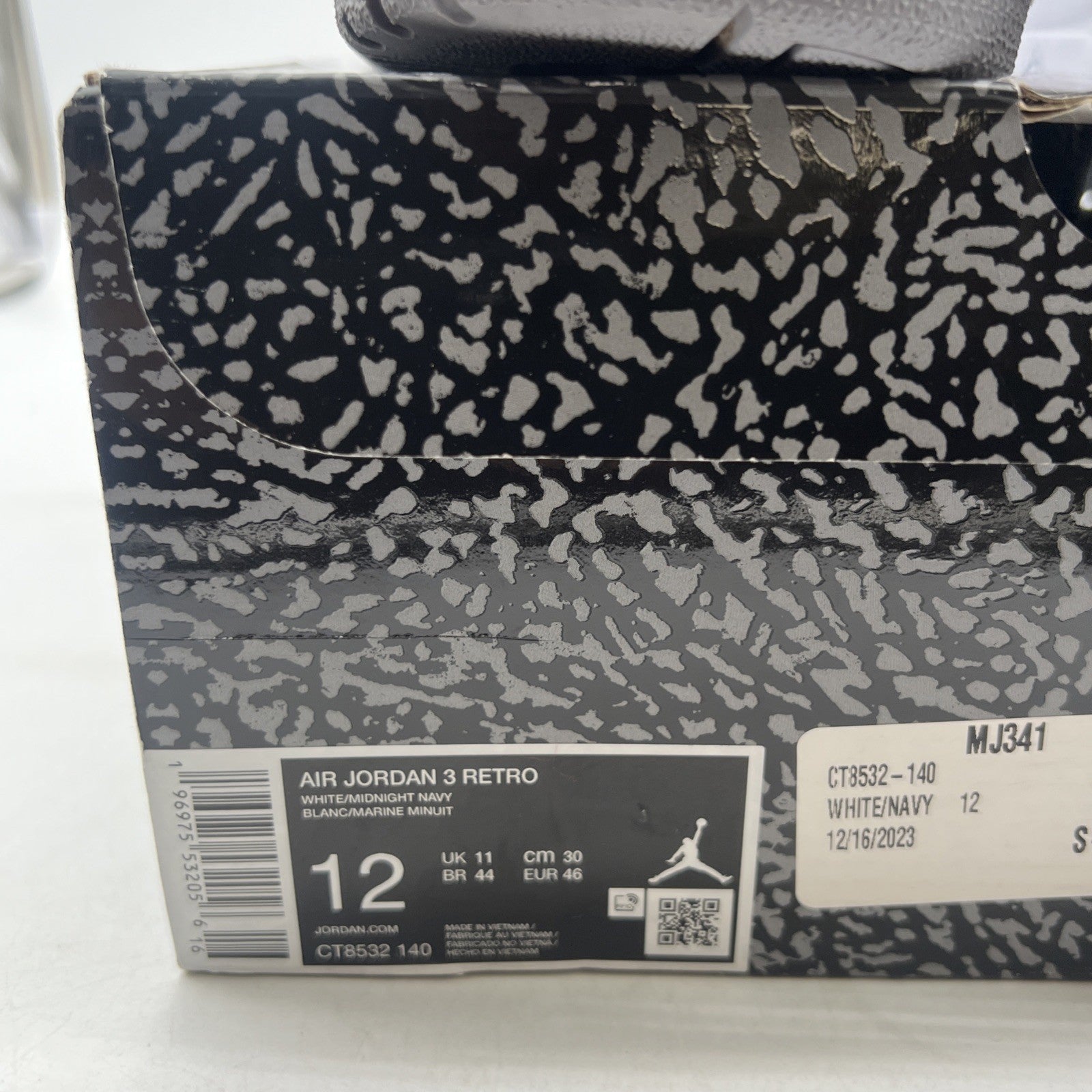 Size 12 - Air Jordan 3 Retro Midnight Navy (CT8532-140)