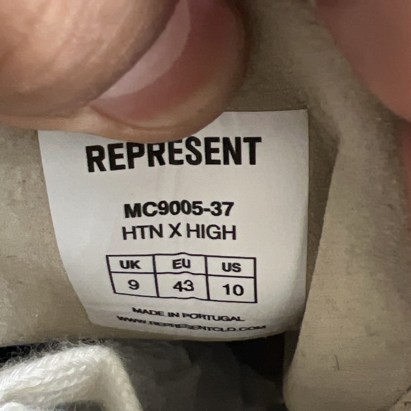 Size 43 - Represent HTN X HIGH Sneaker High Herren (MC9005-37)