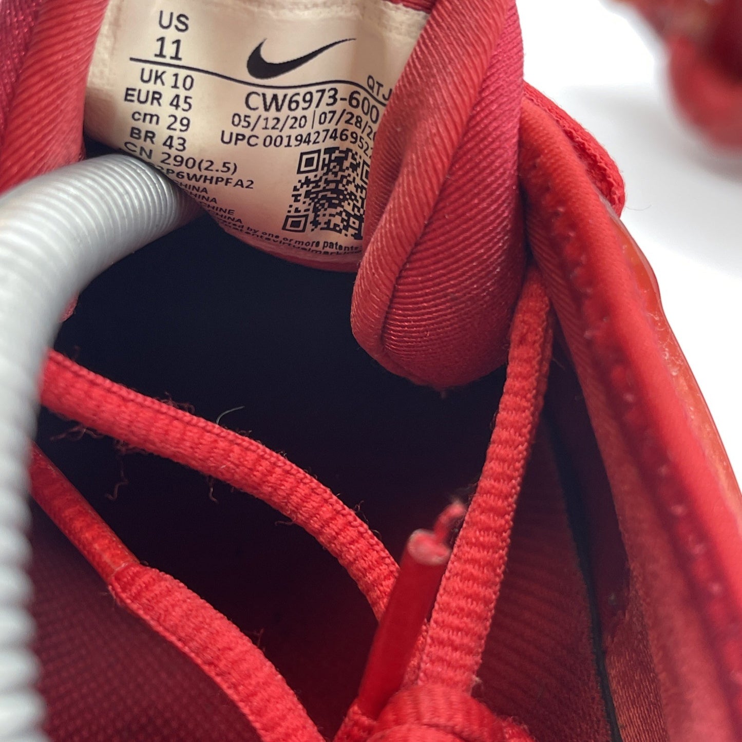 Size 11 - Nike Air VaporMax Plus Triple Red Suede Leather (CW6973-600)