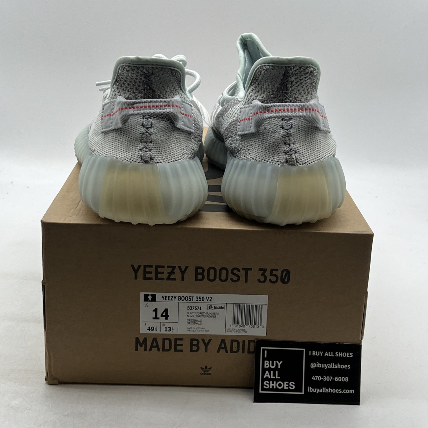 Size 14 - adidas Yeezy Boost 350 V2 Low Blue Tint (B37571)