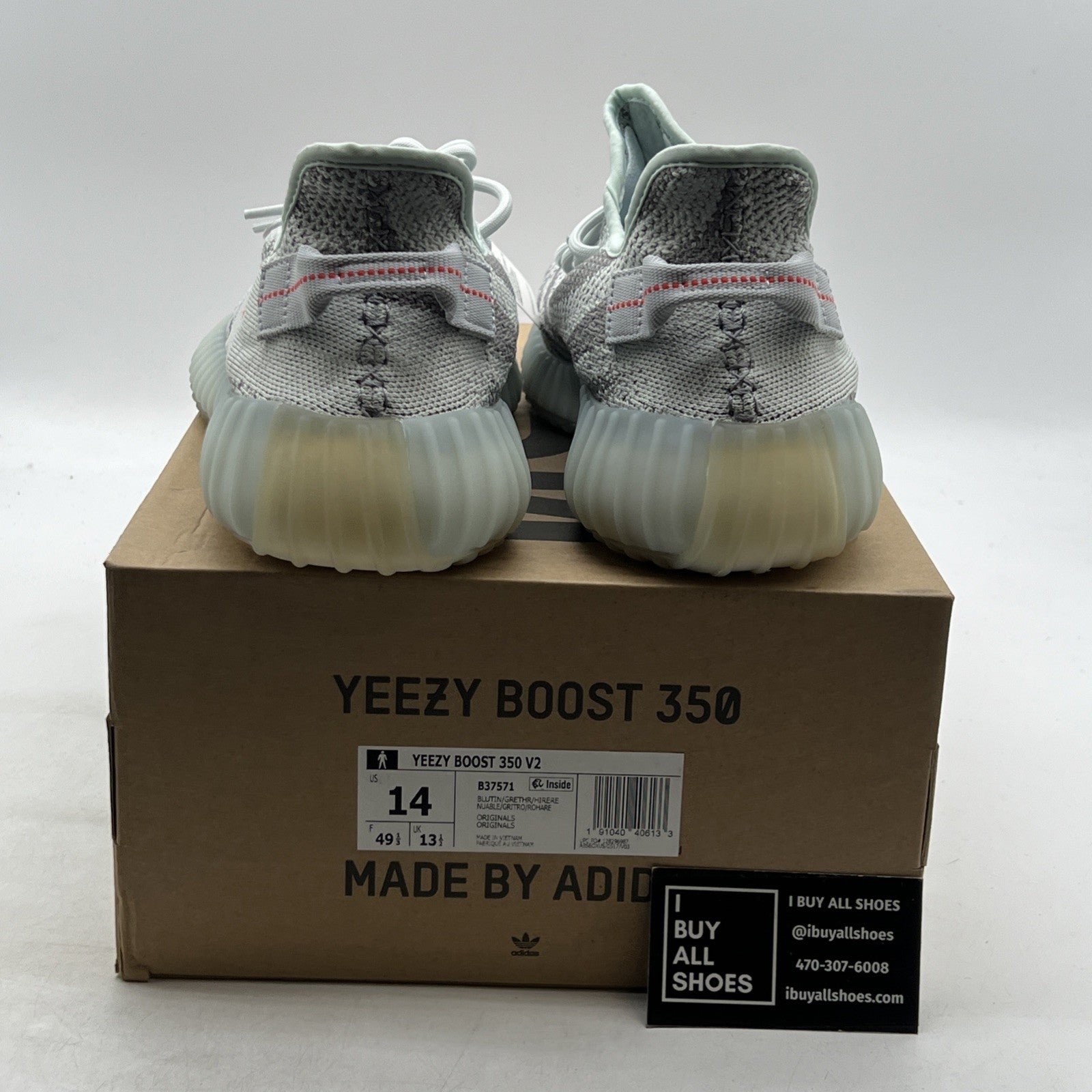 Size 14 - adidas Yeezy Boost 350 V2 Low Blue Tint (B37571)