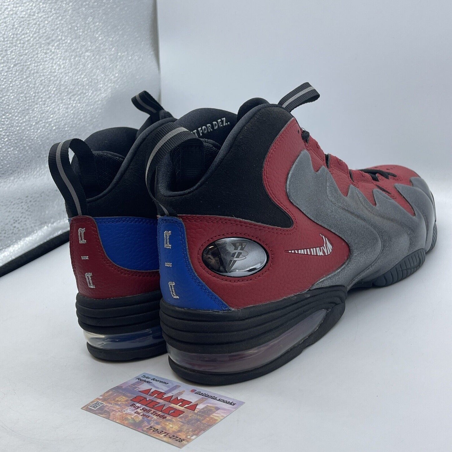 Size 10 - Nike Air Penny 3 Do It For Dez Red Blue Black Leather (CU8058-001)