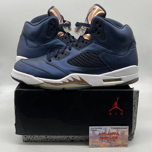 Size 11.5 - Air Jordan 5 Retro Bronze Navy White (136027-416)