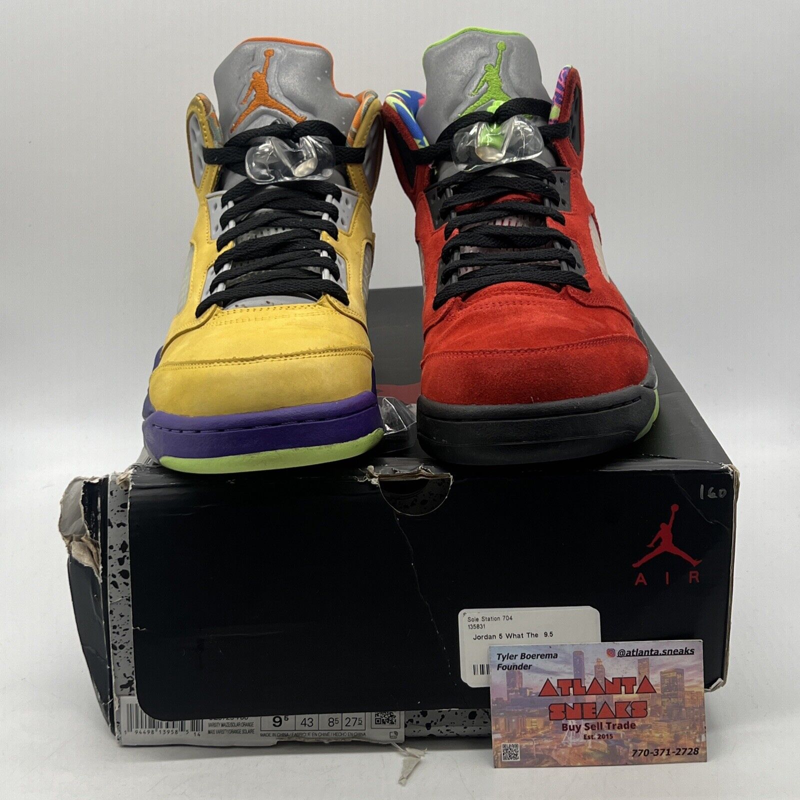 Size 9.5 - Jordan 5 Retro SE Solar Orange Red Yellow Purple Black (CZ5725-700)