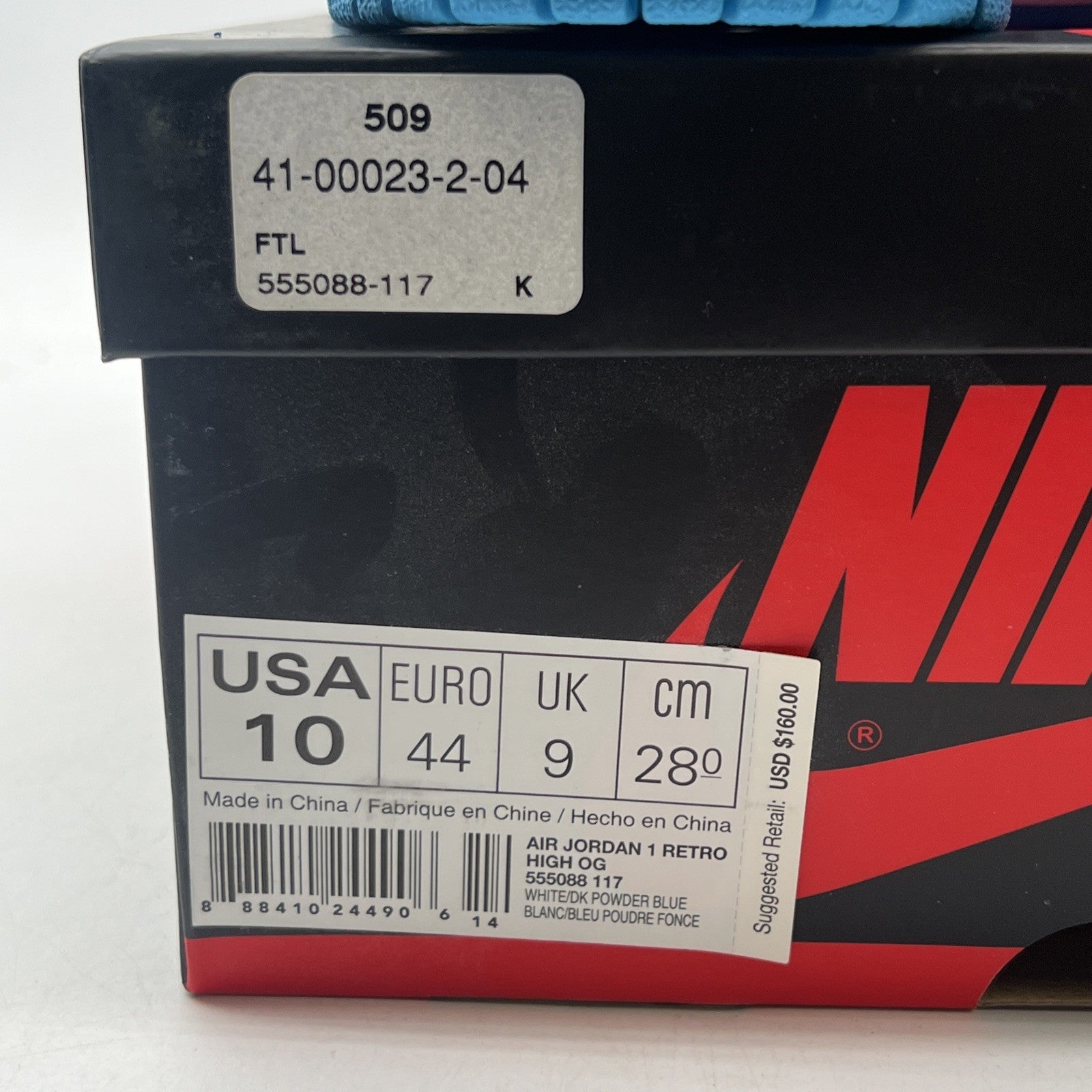 Size 10 - Air Jordan 1 Retro High OG UNC 2015 (555088-117)